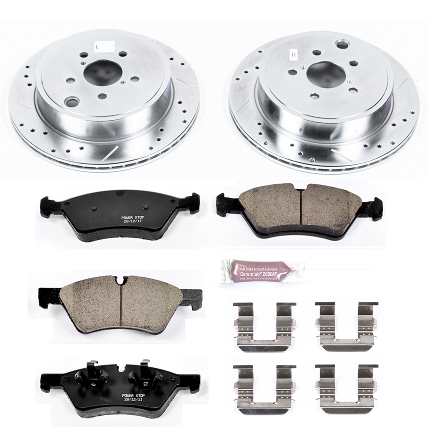 Power Stop - K5883 - Rear - Disc Brake Pad and Rotor Kit