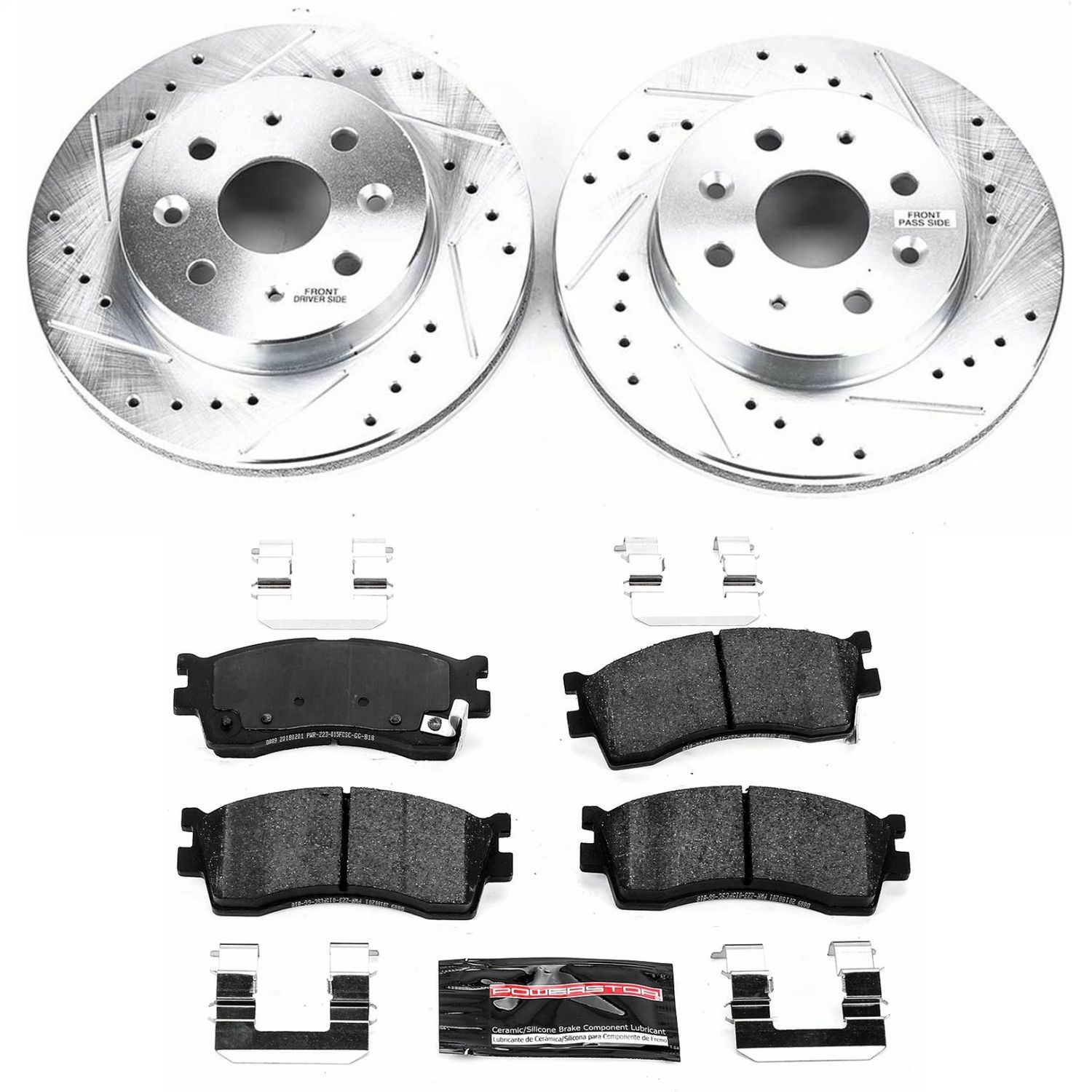 Power Stop - K5902 - Front - Disc Brake Pad and Rotor Kit