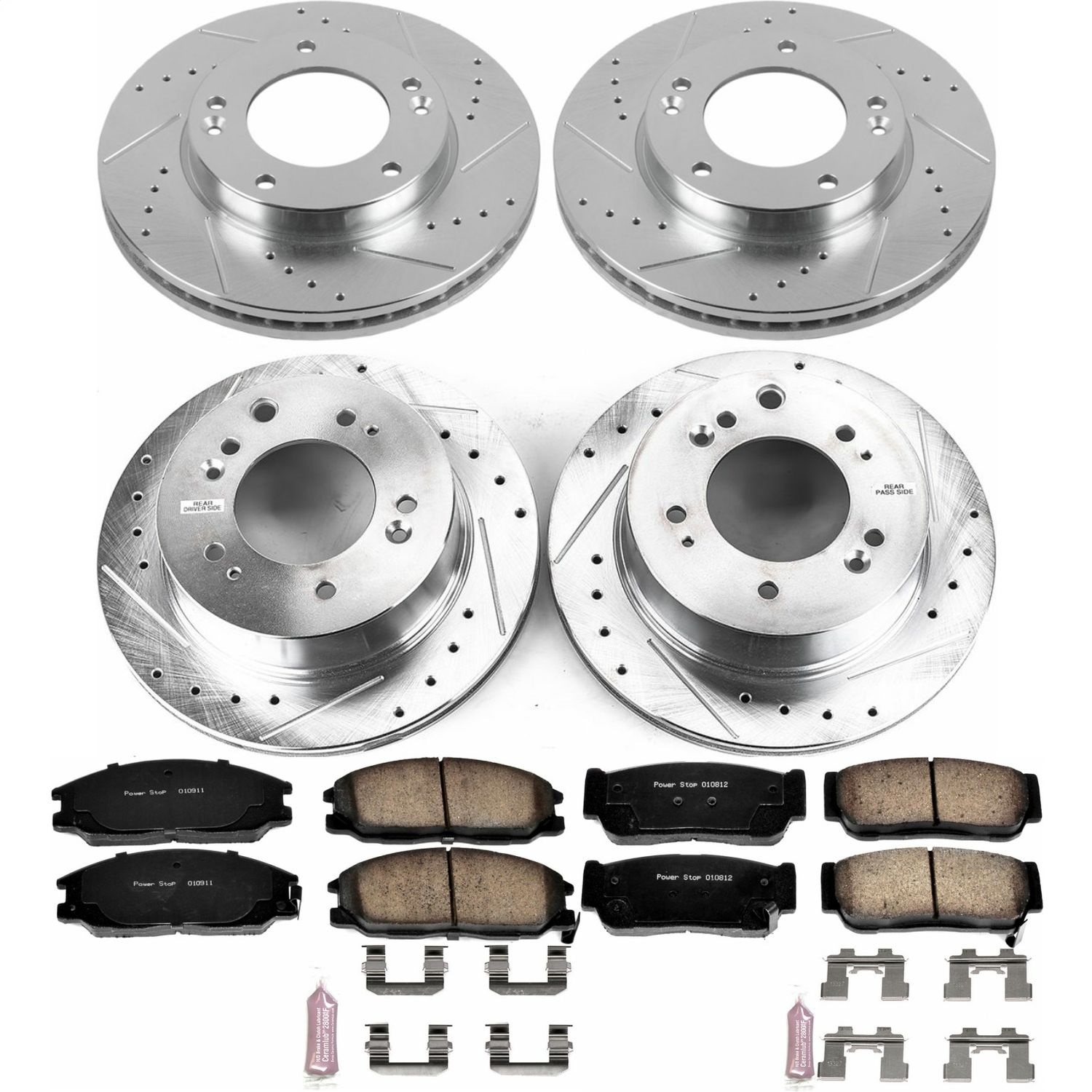 Power Stop - K5909 - Front and Rear - Disc Brake Pad and Rotor Kit