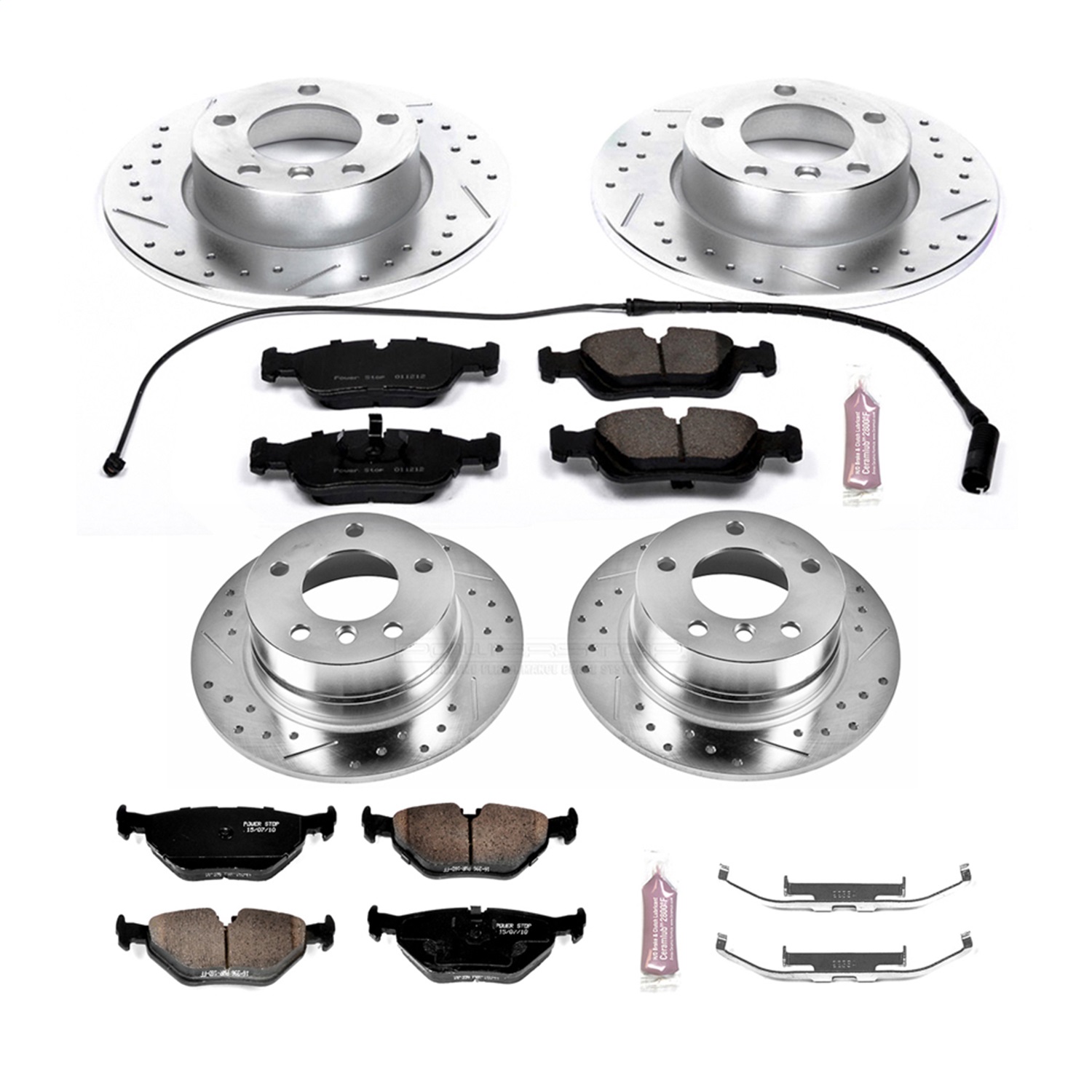 Power Stop - K591 - Front and Rear - Disc Brake Pad and Rotor Kit