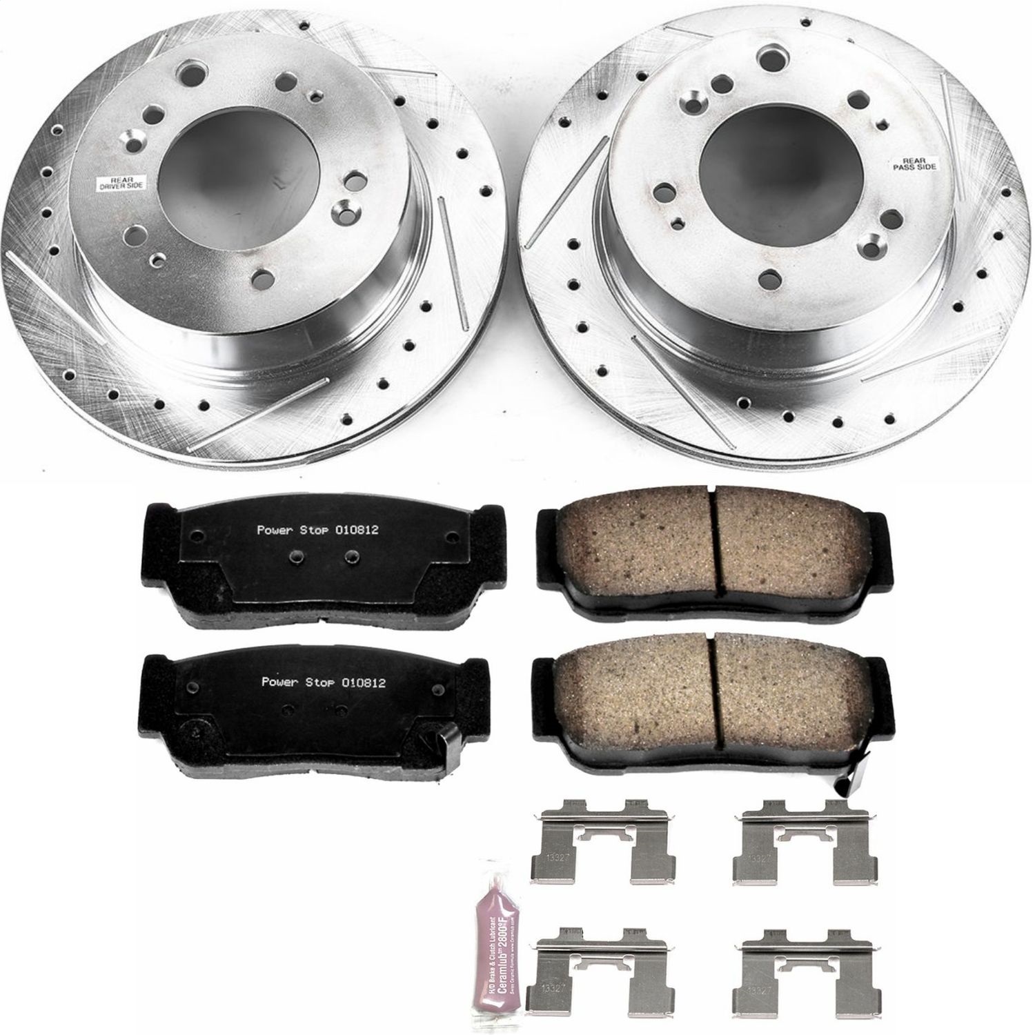 Power Stop - K5910 - Rear - Disc Brake Pad and Rotor Kit