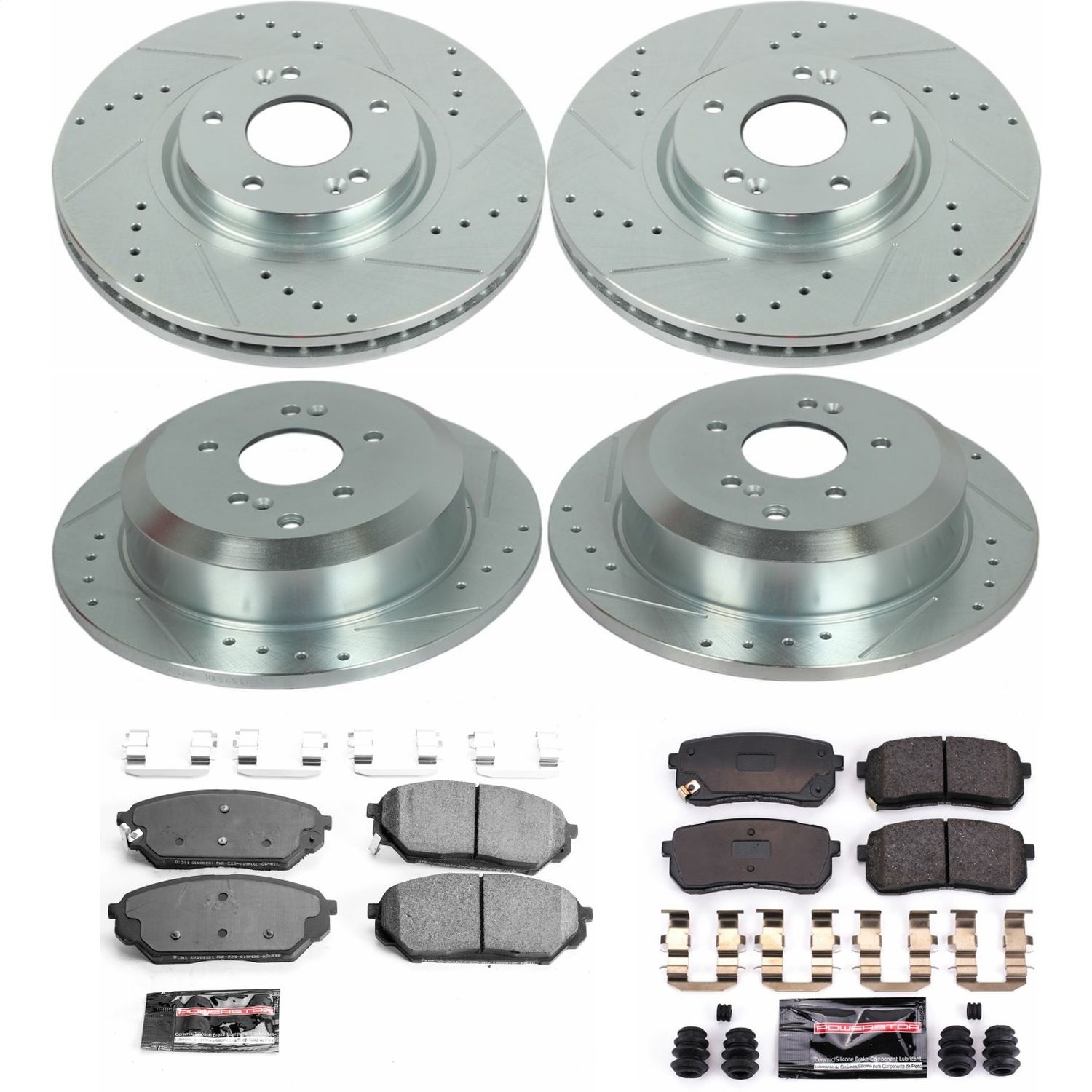 Power Stop - K5919 - Front and Rear - Disc Brake Pad and Rotor Kit