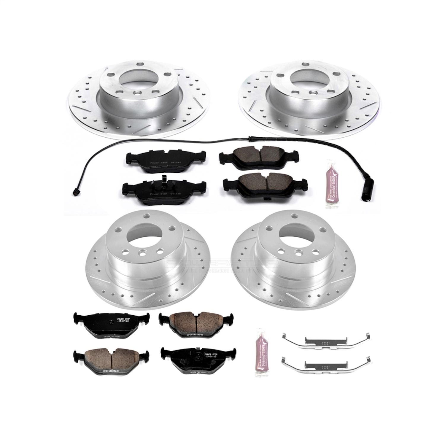 Power Stop - K592 - Front and Rear - Disc Brake Pad and Rotor Kit