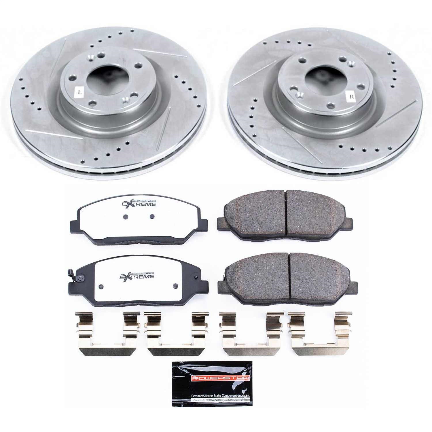 Power Stop - K5921-26 - Front - Disc Brake Pad and Rotor Kit