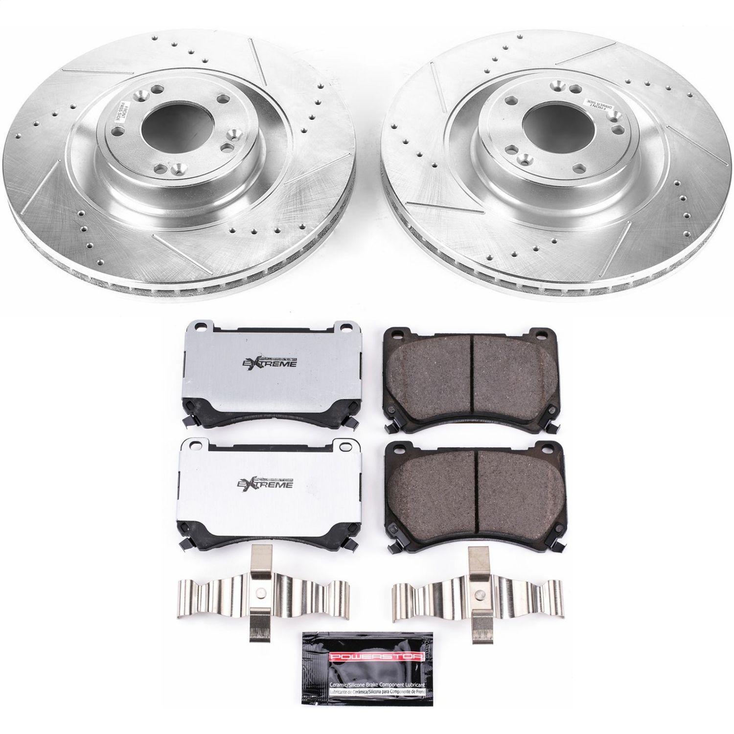 Power Stop - K5928-26 - Front - Disc Brake Pad and Rotor Kit