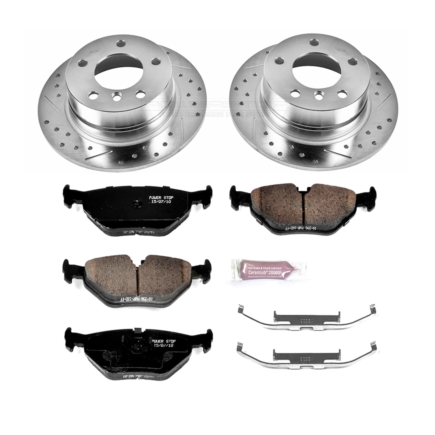 Power Stop - K593 - Rear - Disc Brake Pad and Rotor Kit