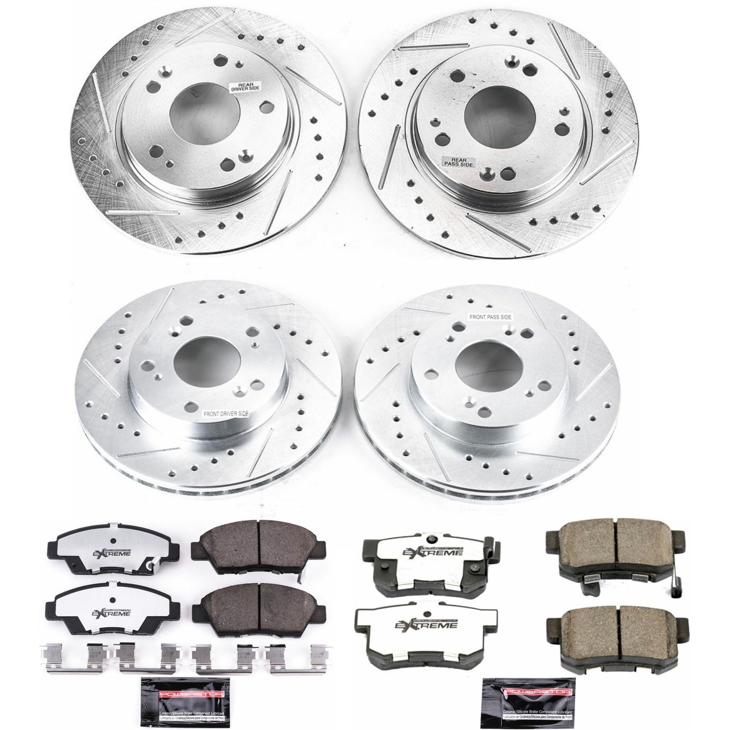 Power Stop - K5936-26 - Front and Rear - Disc Brake Pad and Rotor Kit