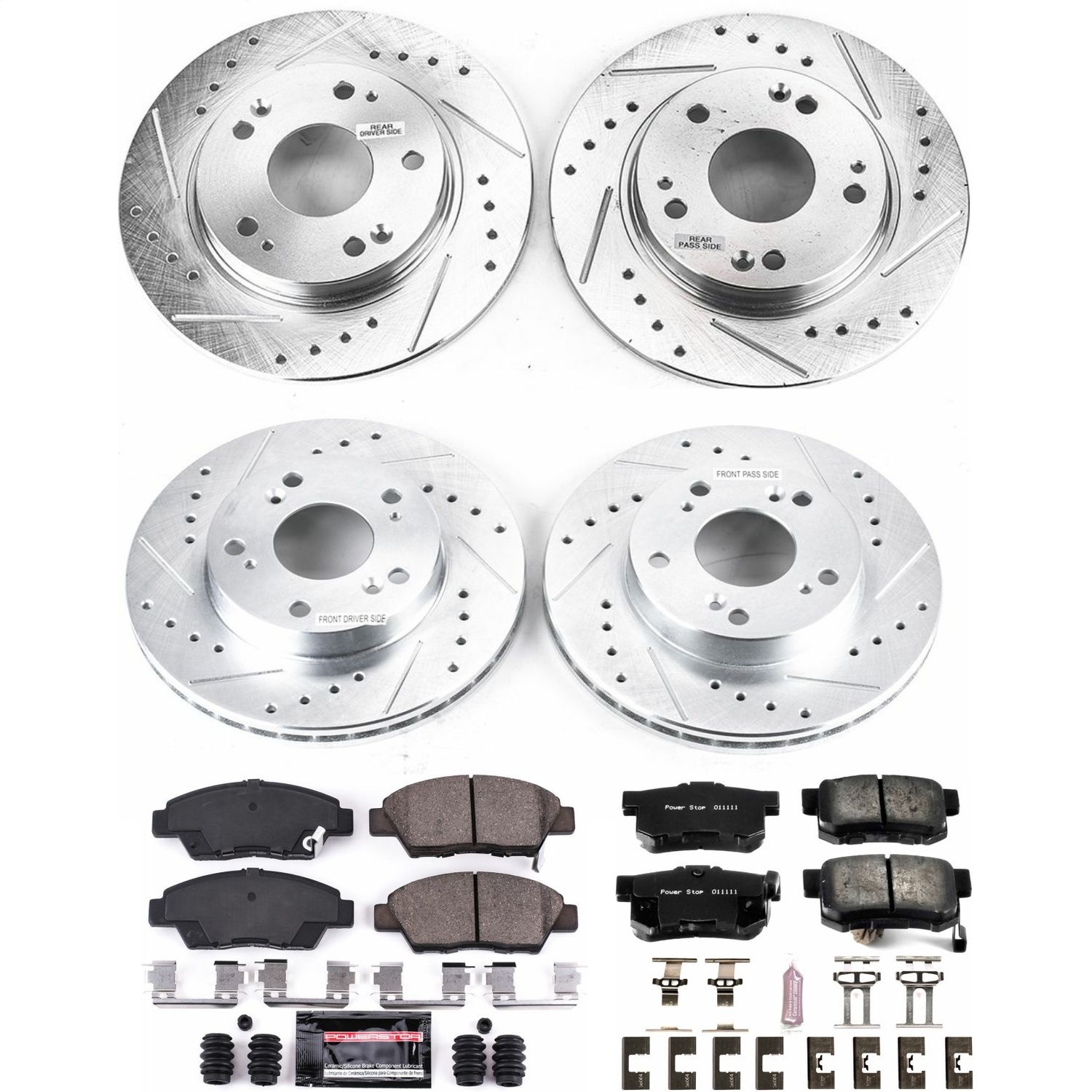 Power Stop - K5936 - Front and Rear - Disc Brake Pad and Rotor Kit