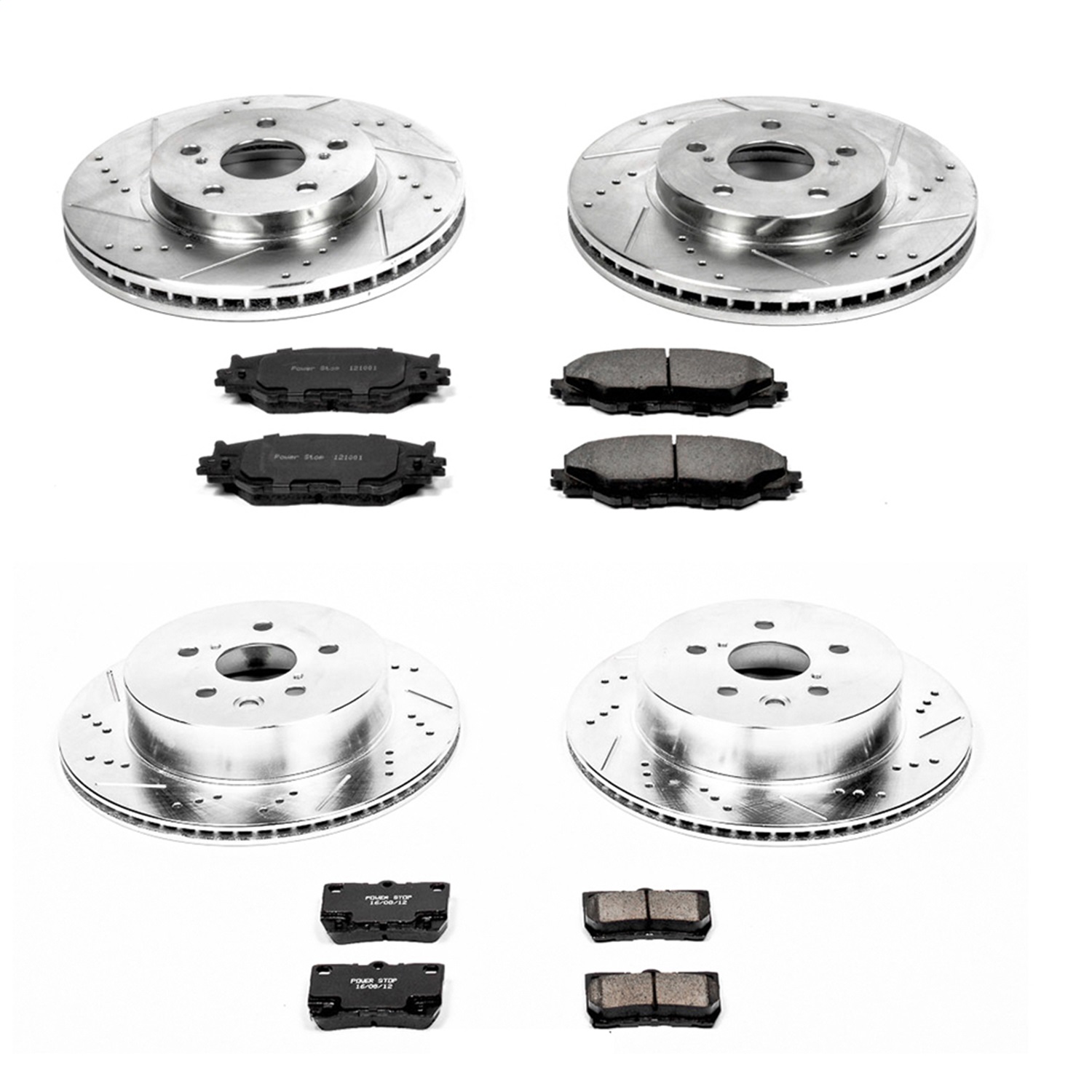 Power Stop - K5937 - Front and Rear - Disc Brake Pad and Rotor Kit