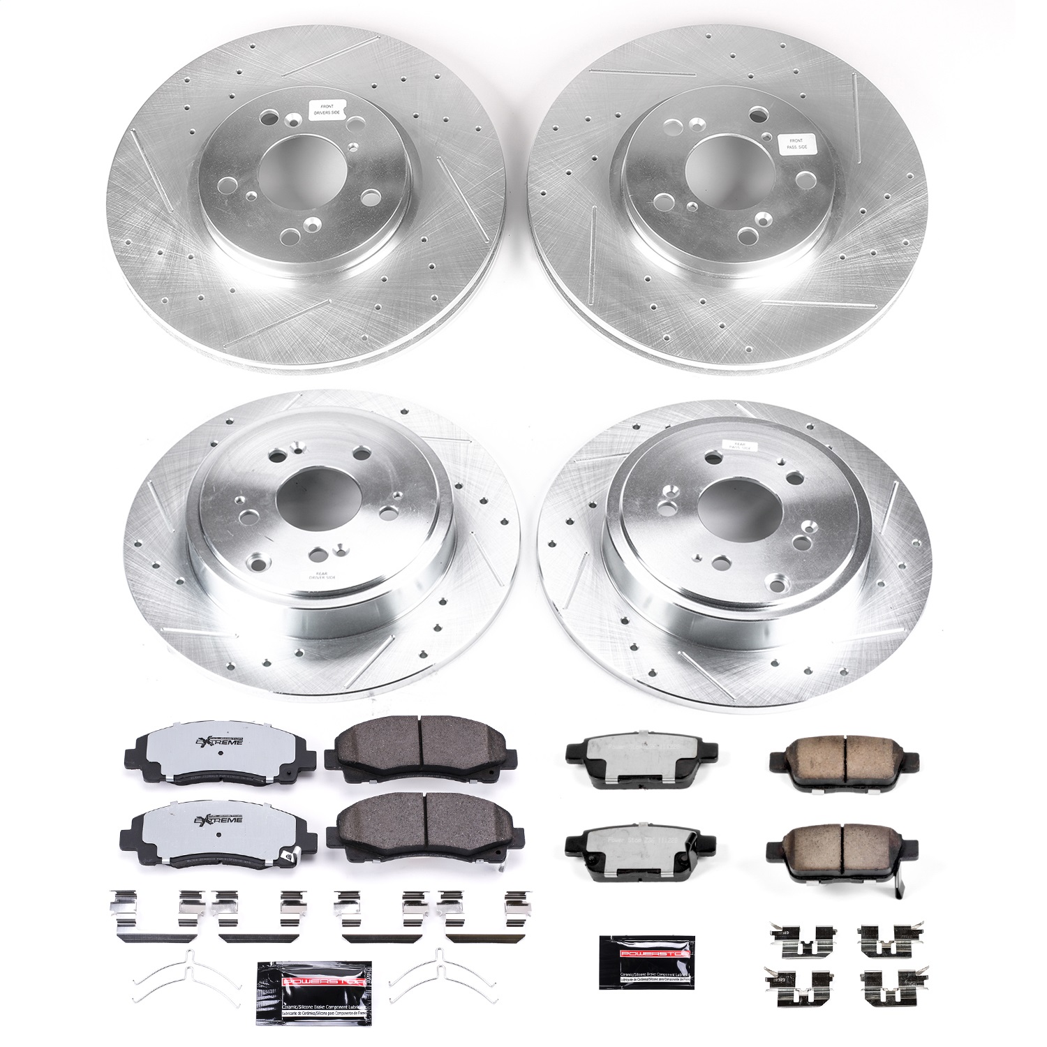 Power Stop - K5940-36 - Front and Rear - Disc Brake Pad and Rotor Kit