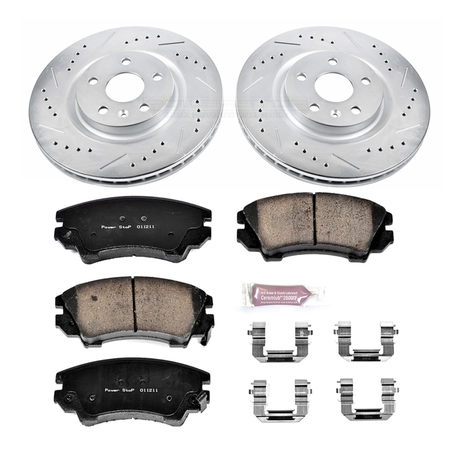 Power Stop - K5948 - Front - Disc Brake Pad and Rotor Kit