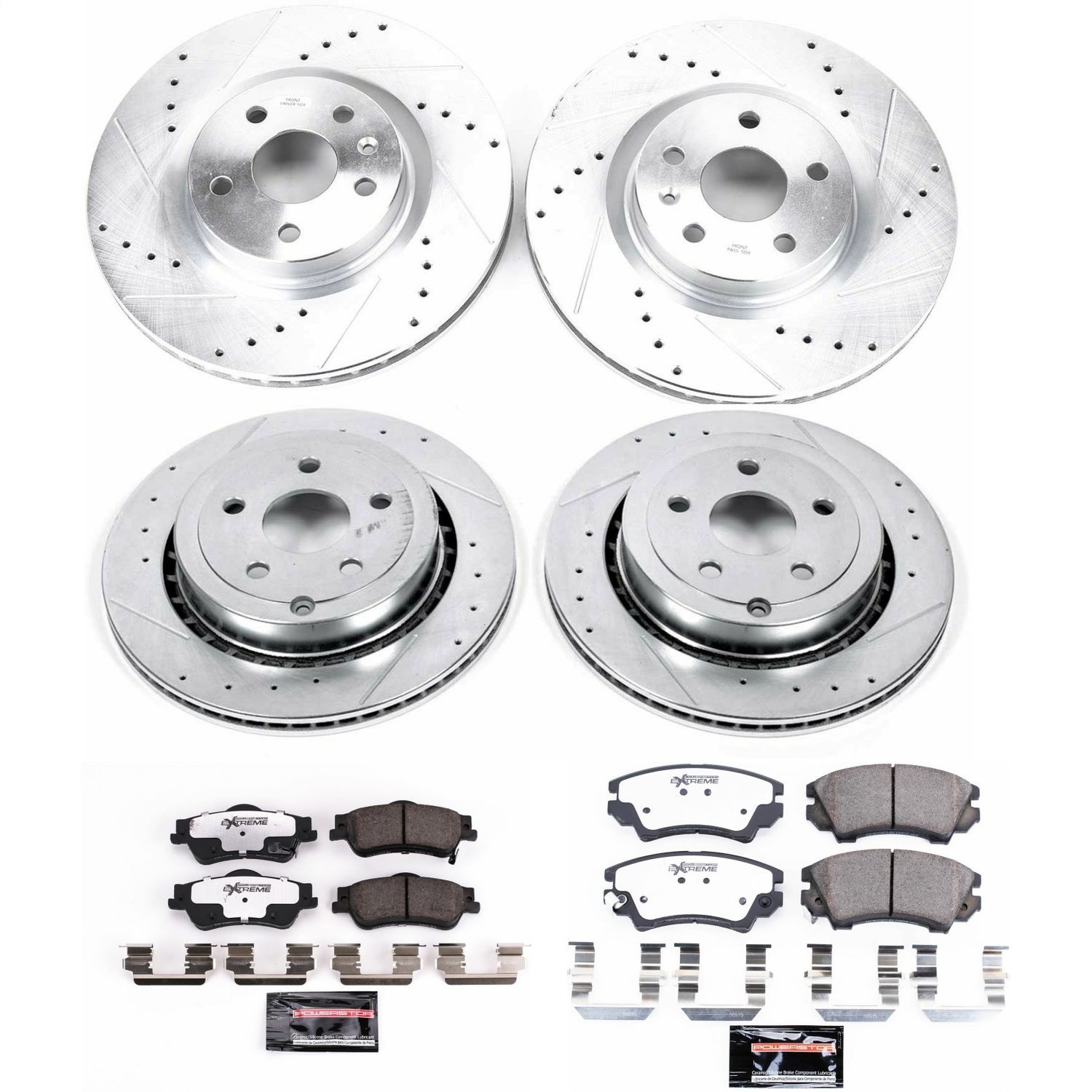 Power Stop - K5949-26 - Front and Rear - Disc Brake Pad and Rotor Kit