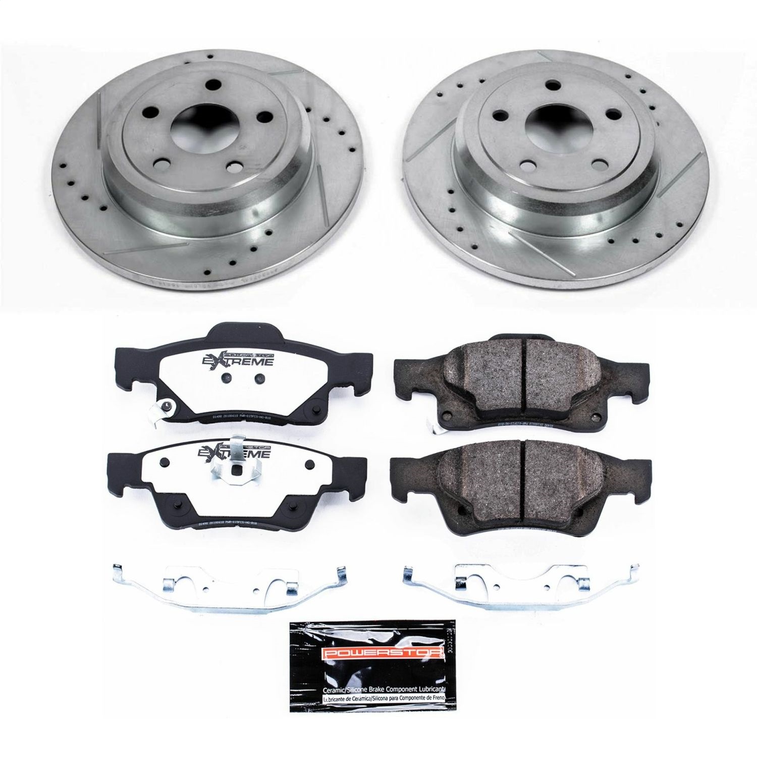 Power Stop - K5950-36 - Rear - Disc Brake Pad and Rotor Kit
