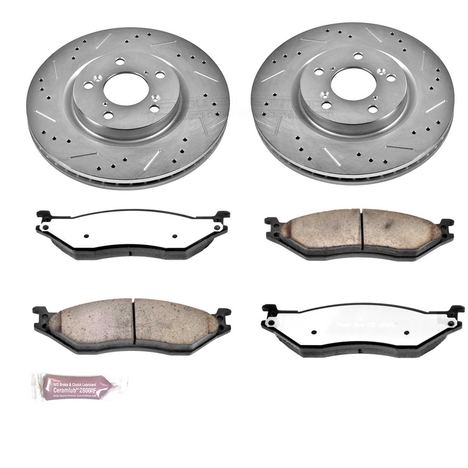 Power Stop - K5964-36 - Front - Disc Brake Pad and Rotor Kit