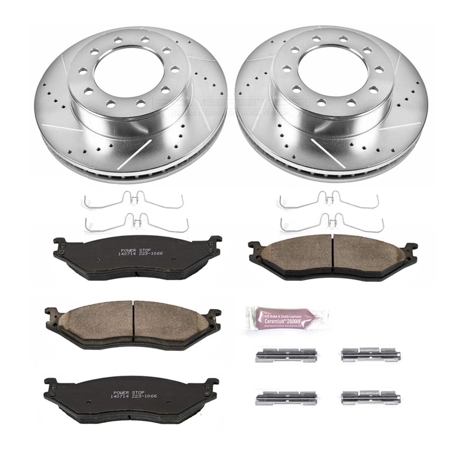 Power Stop - K5964 - Front - Disc Brake Pad and Rotor Kit