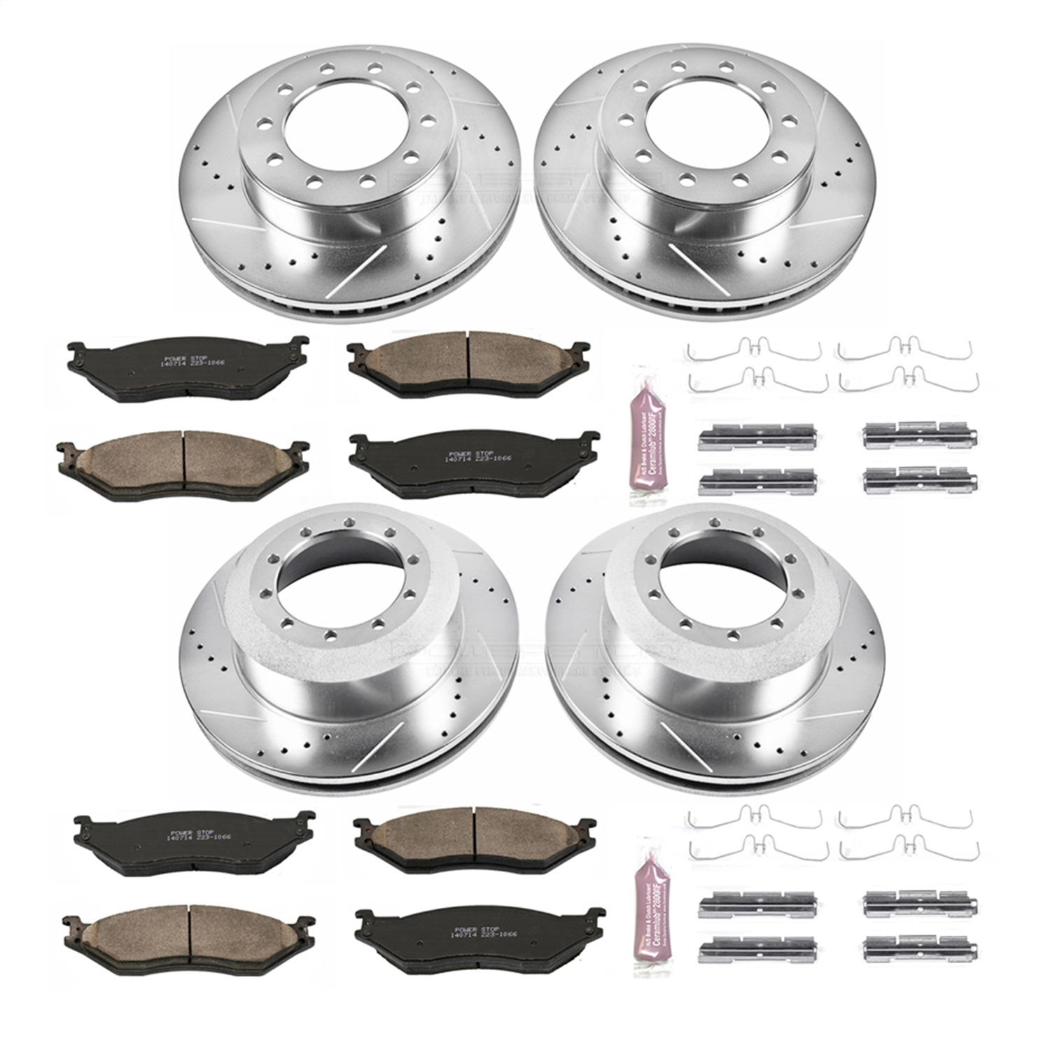 Power Stop - K5965 - Front and Rear - Disc Brake Pad and Rotor Kit