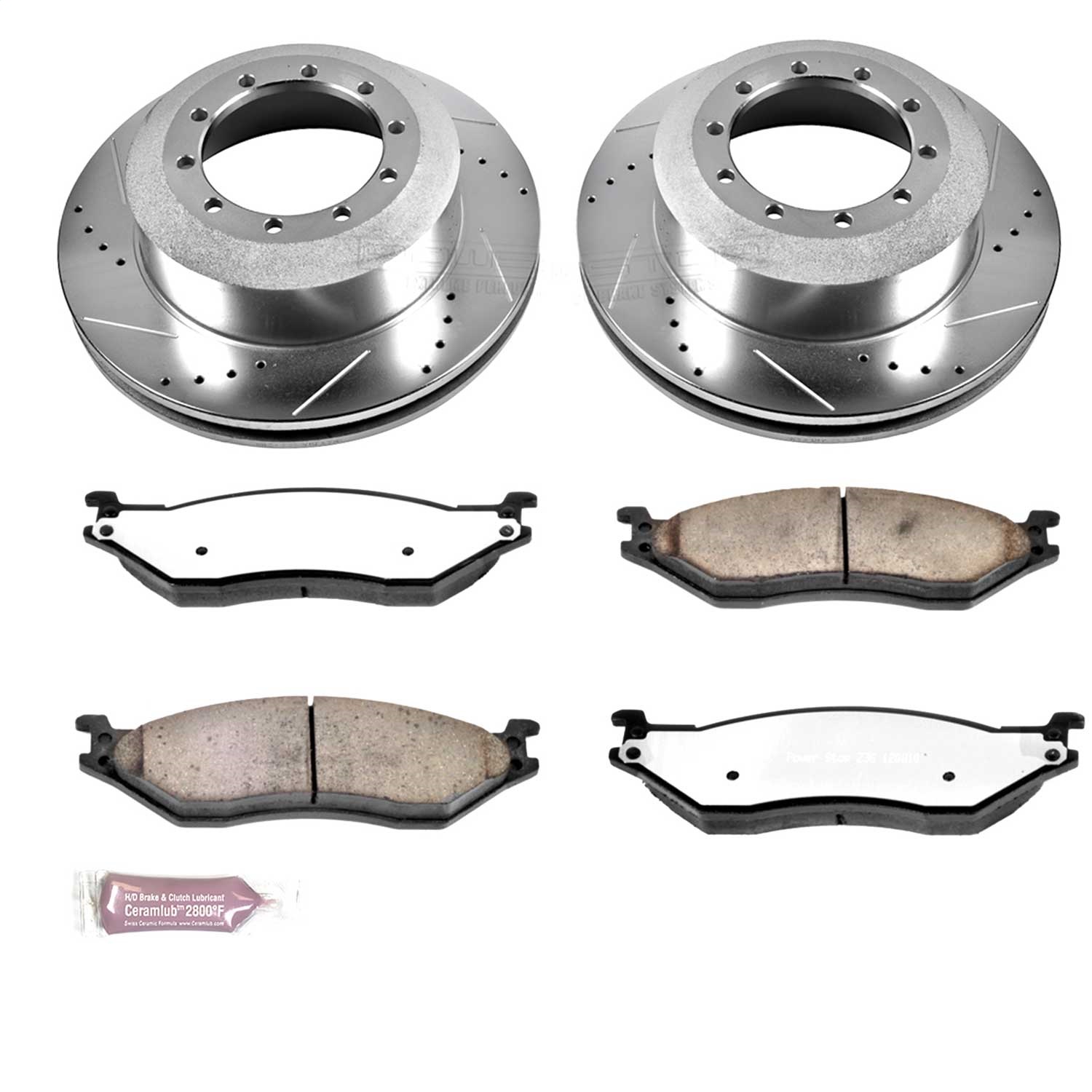 Power Stop - K5966-36 - Rear - Disc Brake Pad and Rotor Kit