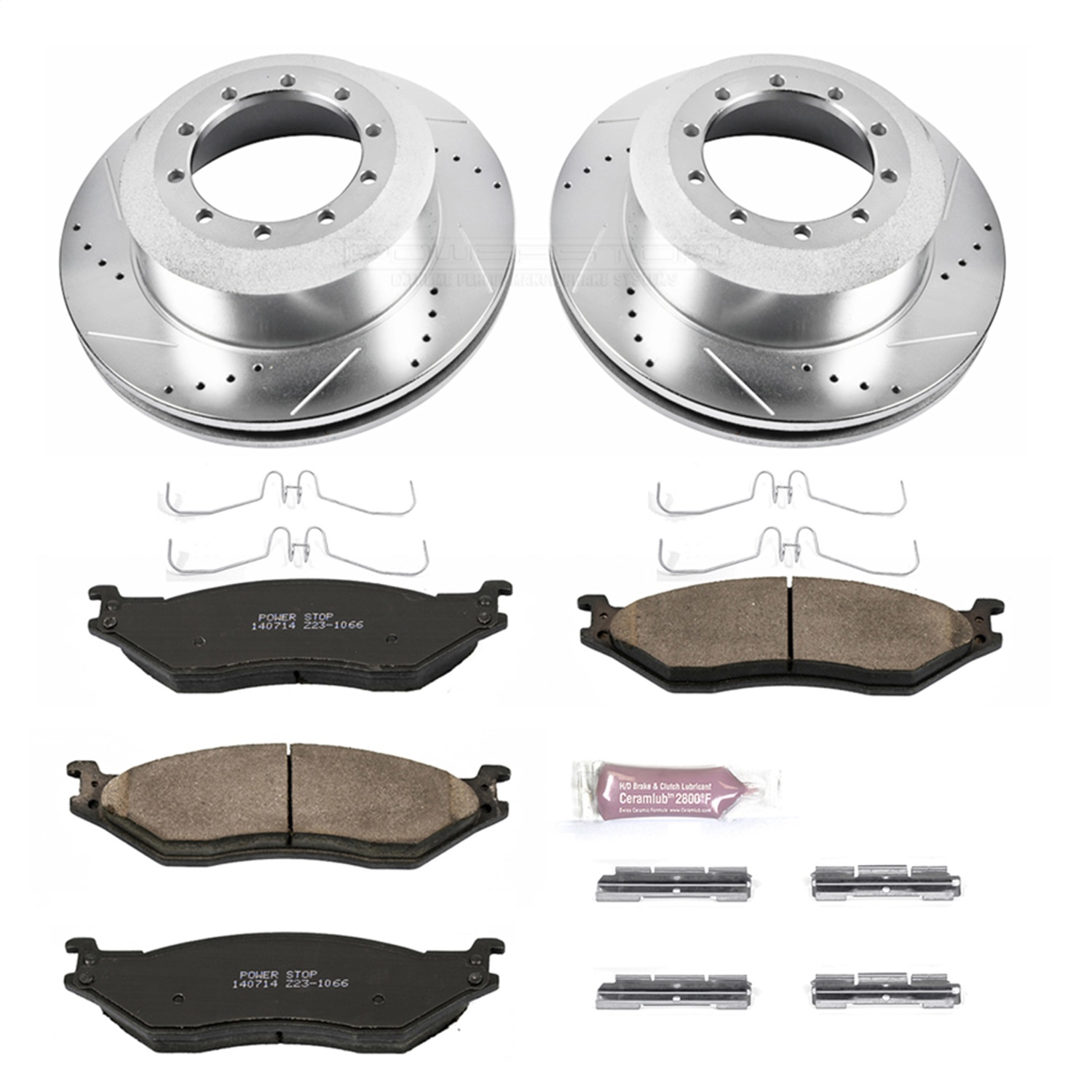 Power Stop - K5966 - Rear - Disc Brake Pad and Rotor Kit