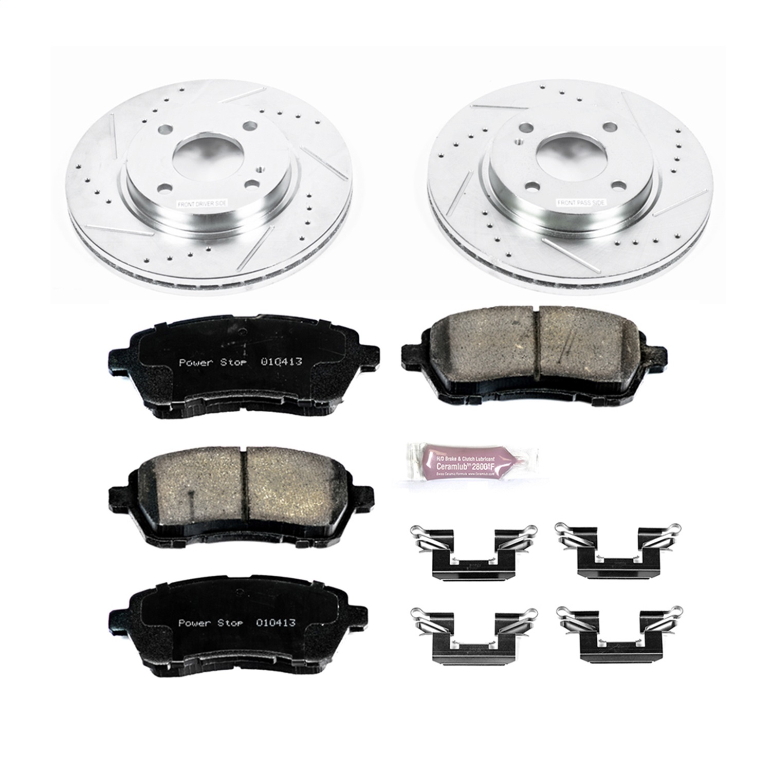 Power Stop - K5969 - Front - Disc Brake Pad and Rotor Kit