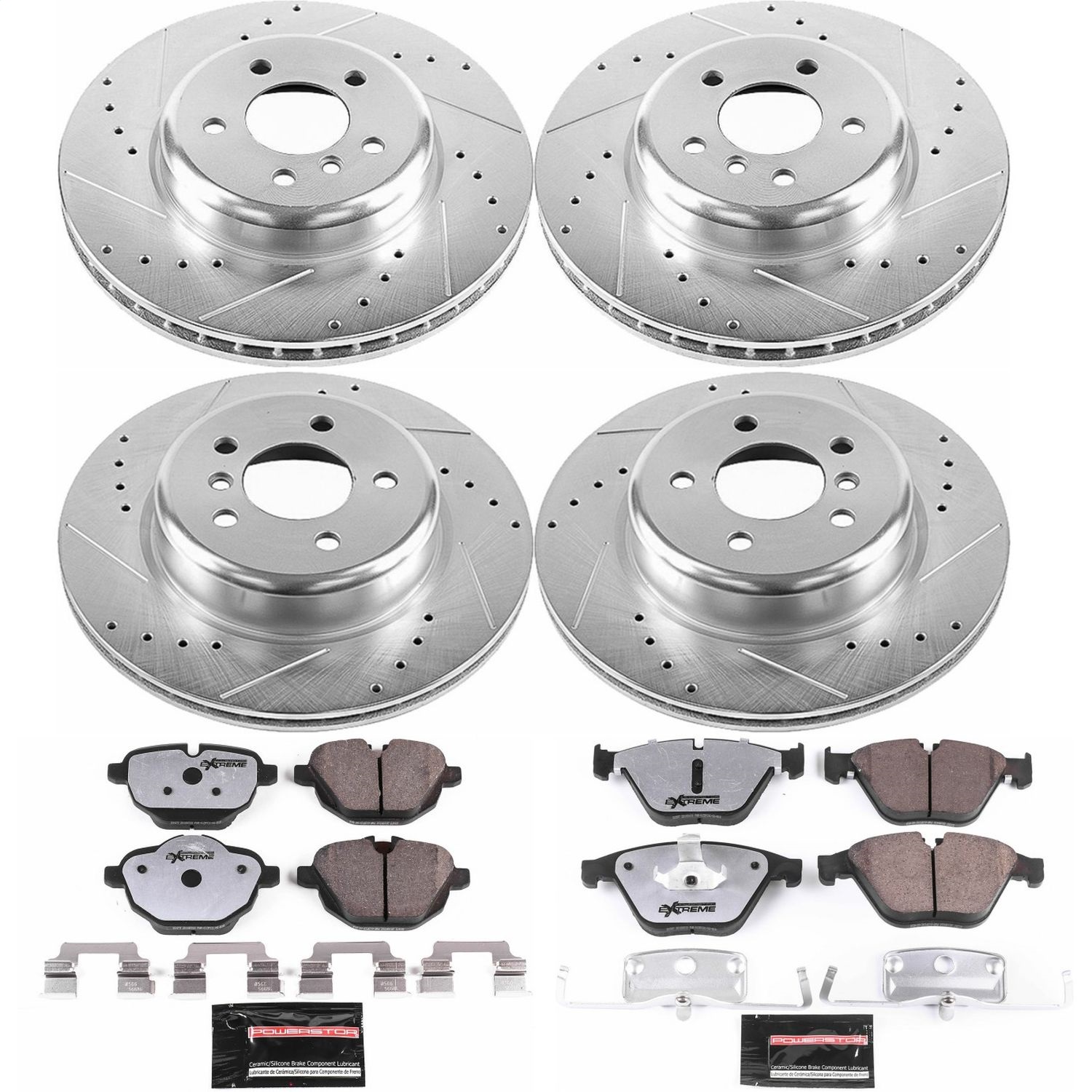 Power Stop - K6023-26 - Front and Rear - Disc Brake Pad and Rotor Kit