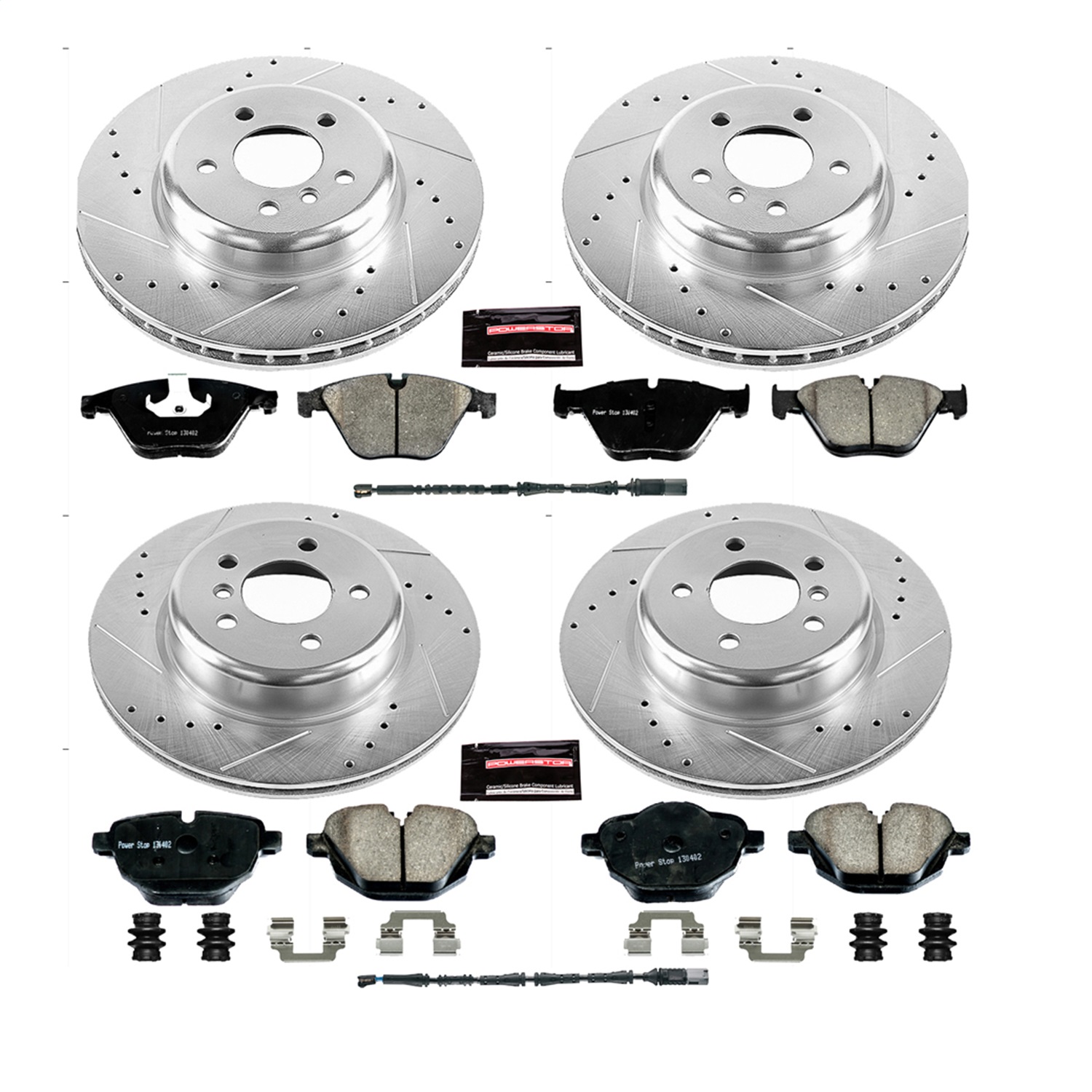 Power Stop - K6023 - Front and Rear - Disc Brake Pad and Rotor Kit
