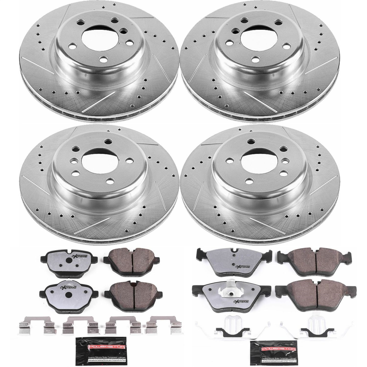 Power Stop - K6033-26 - Front and Rear - Disc Brake Pad and Rotor Kit