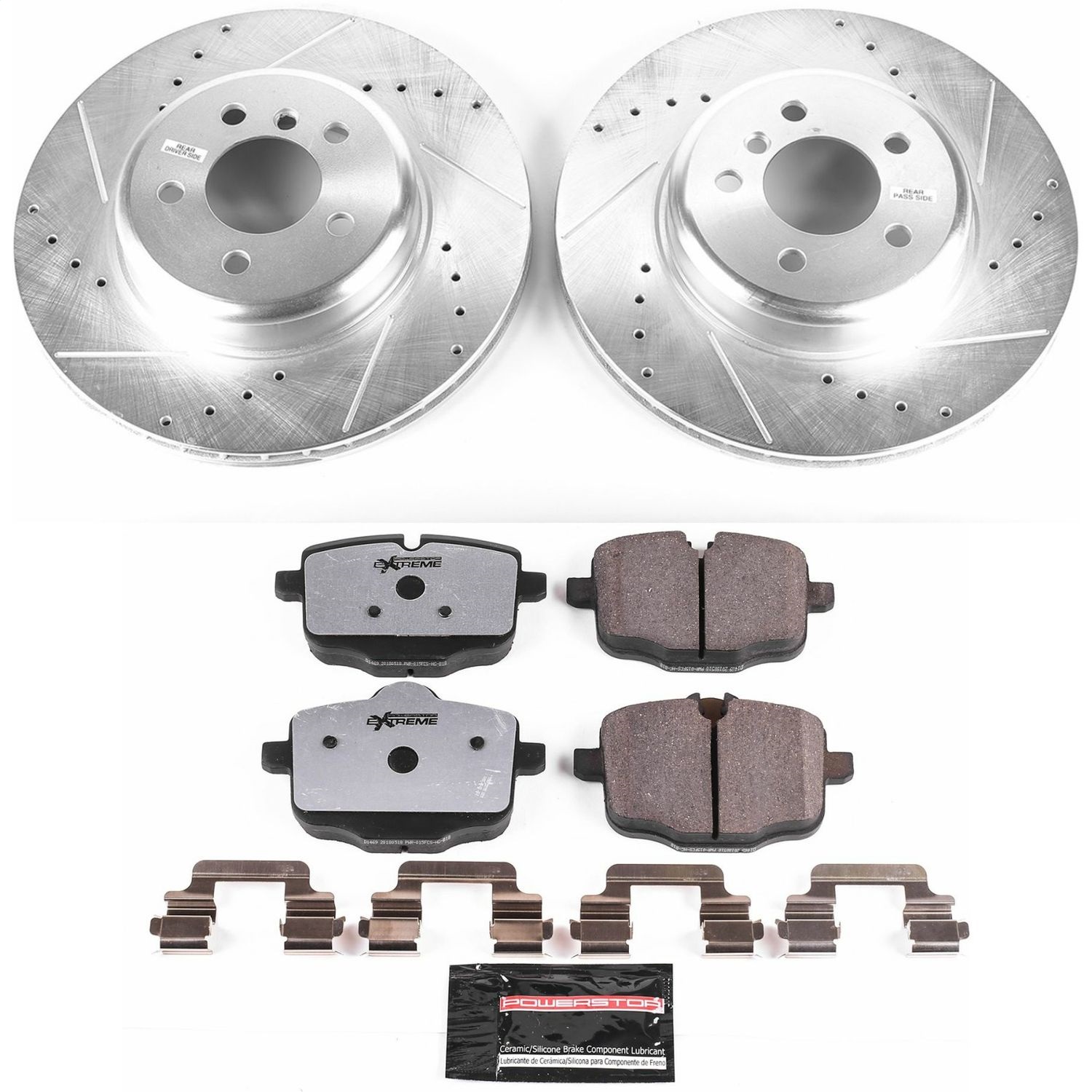 Power Stop - K6037-26 - Rear - Disc Brake Pad and Rotor Kit