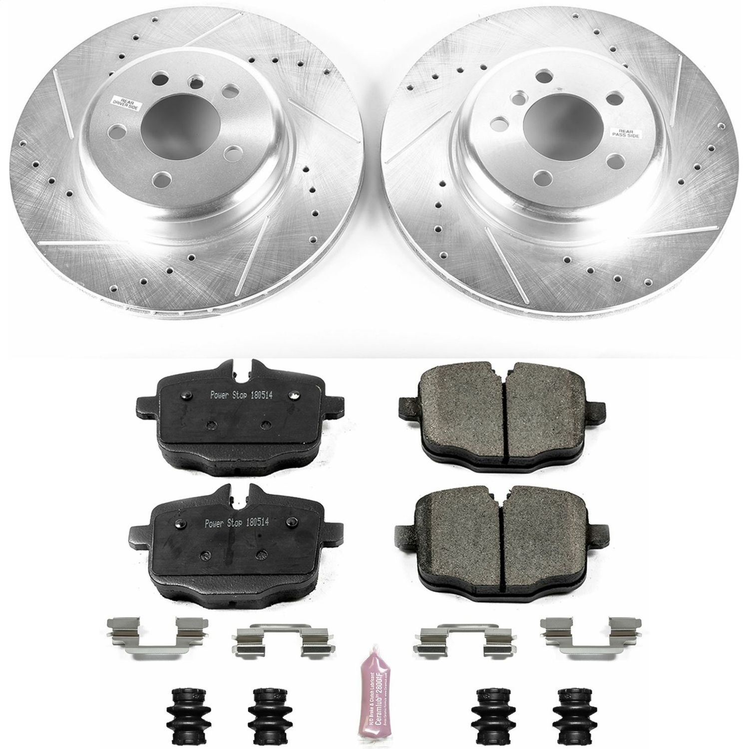 Power Stop - K6037 - Rear - Disc Brake Pad and Rotor Kit