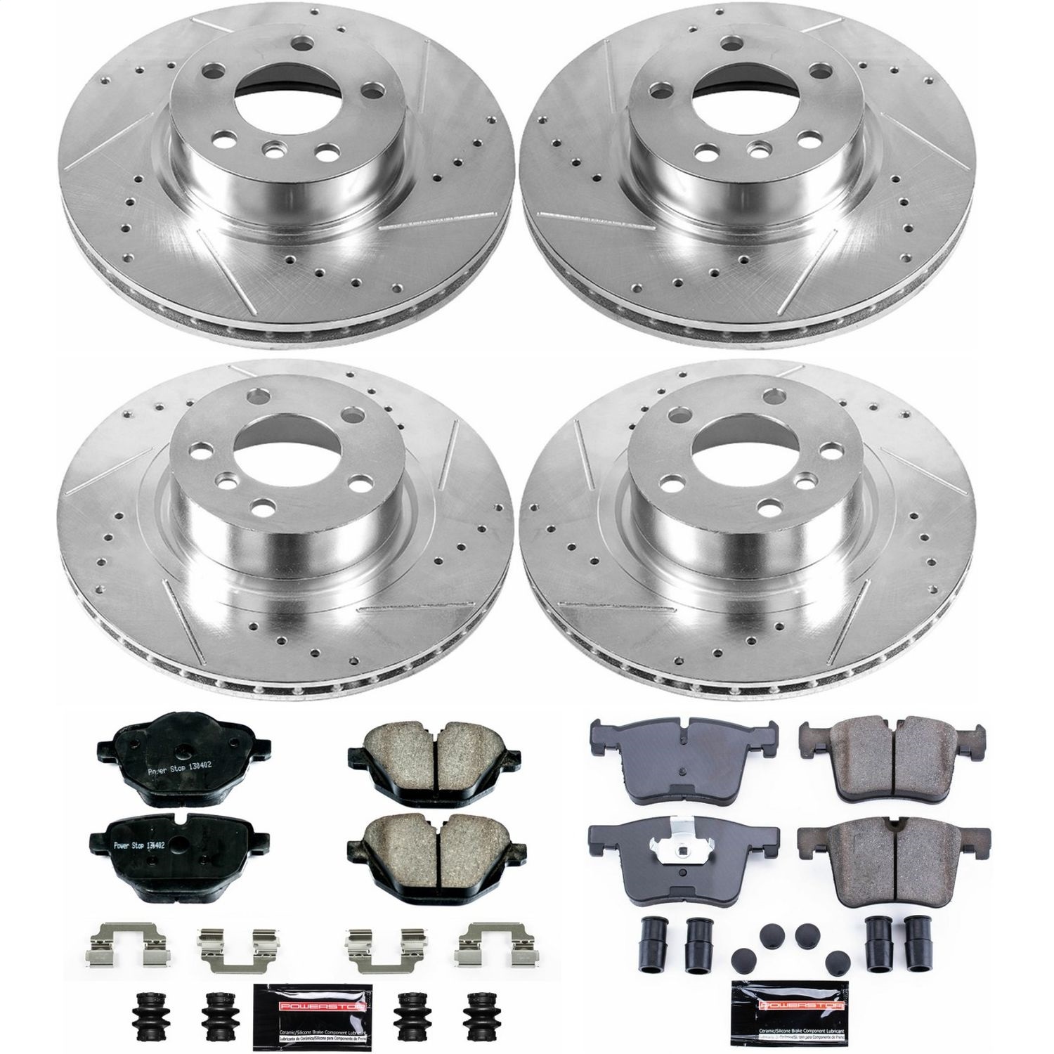 Power Stop - K6039 - Front and Rear - Disc Brake Pad and Rotor Kit