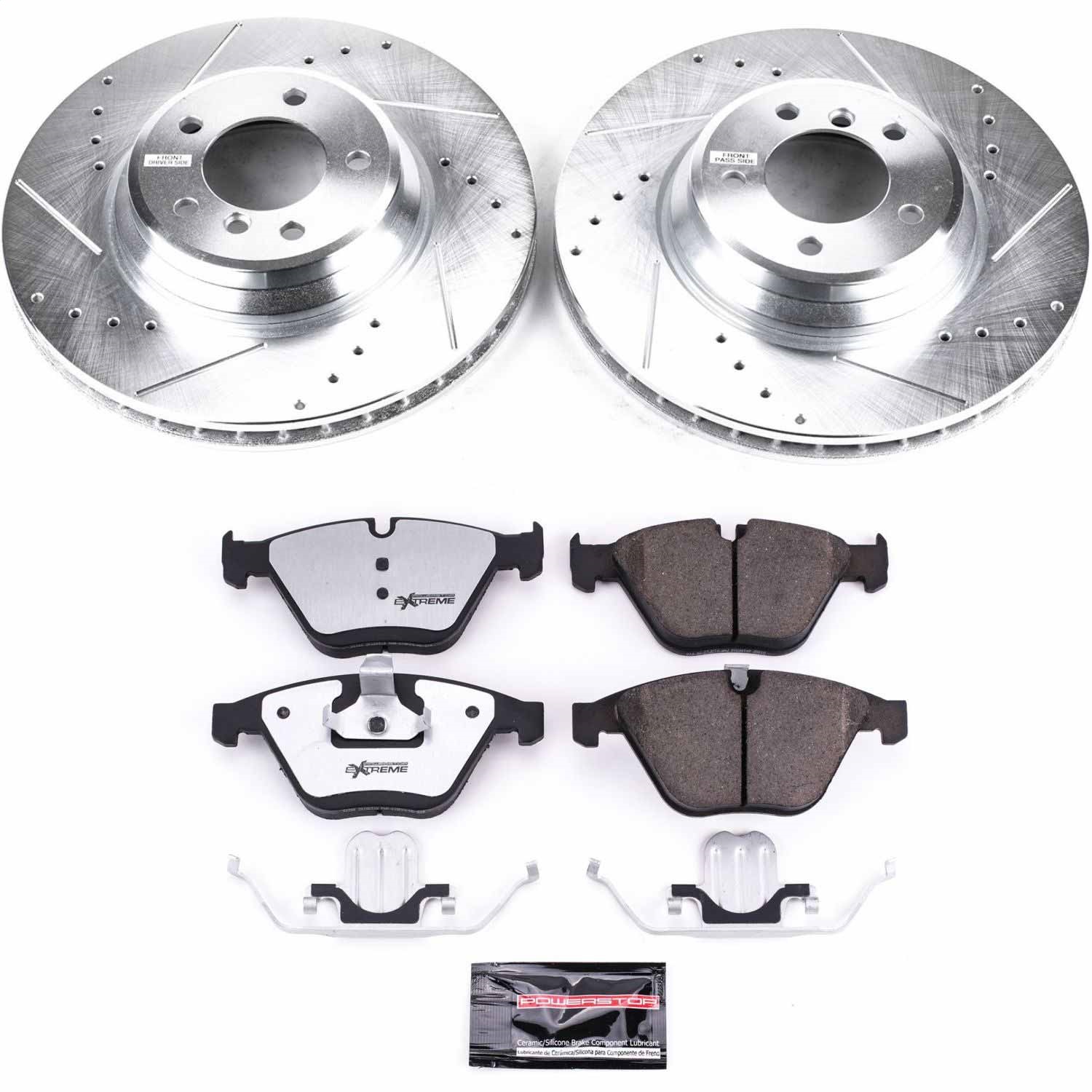 Power Stop - K6055-26 - Front - Disc Brake Pad and Rotor Kit