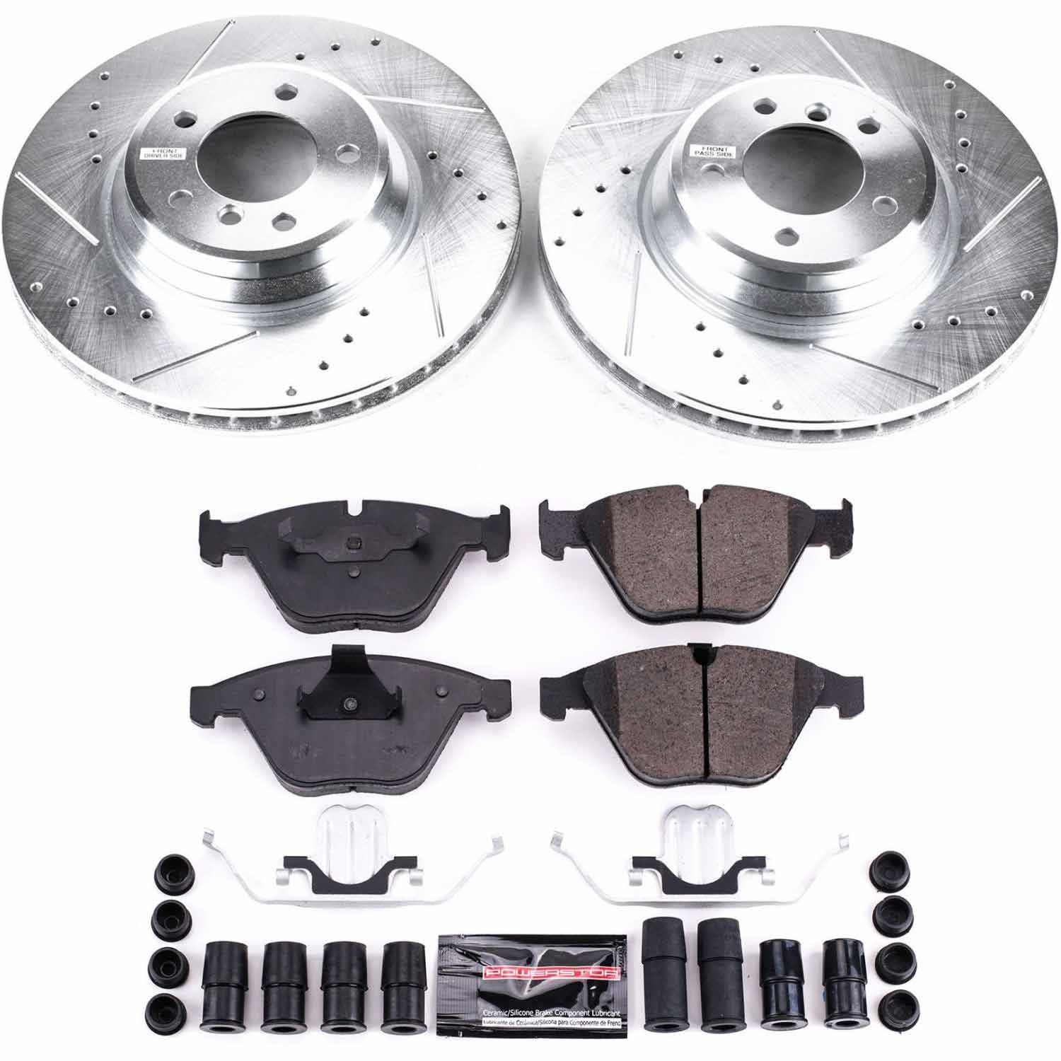 Power Stop - K6055 - Front - Disc Brake Pad and Rotor Kit