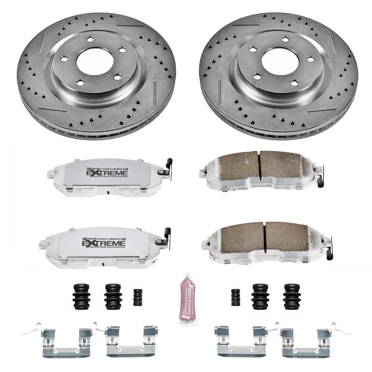 Power Stop - K6094-26 - Front - Disc Brake Pad and Rotor Kit