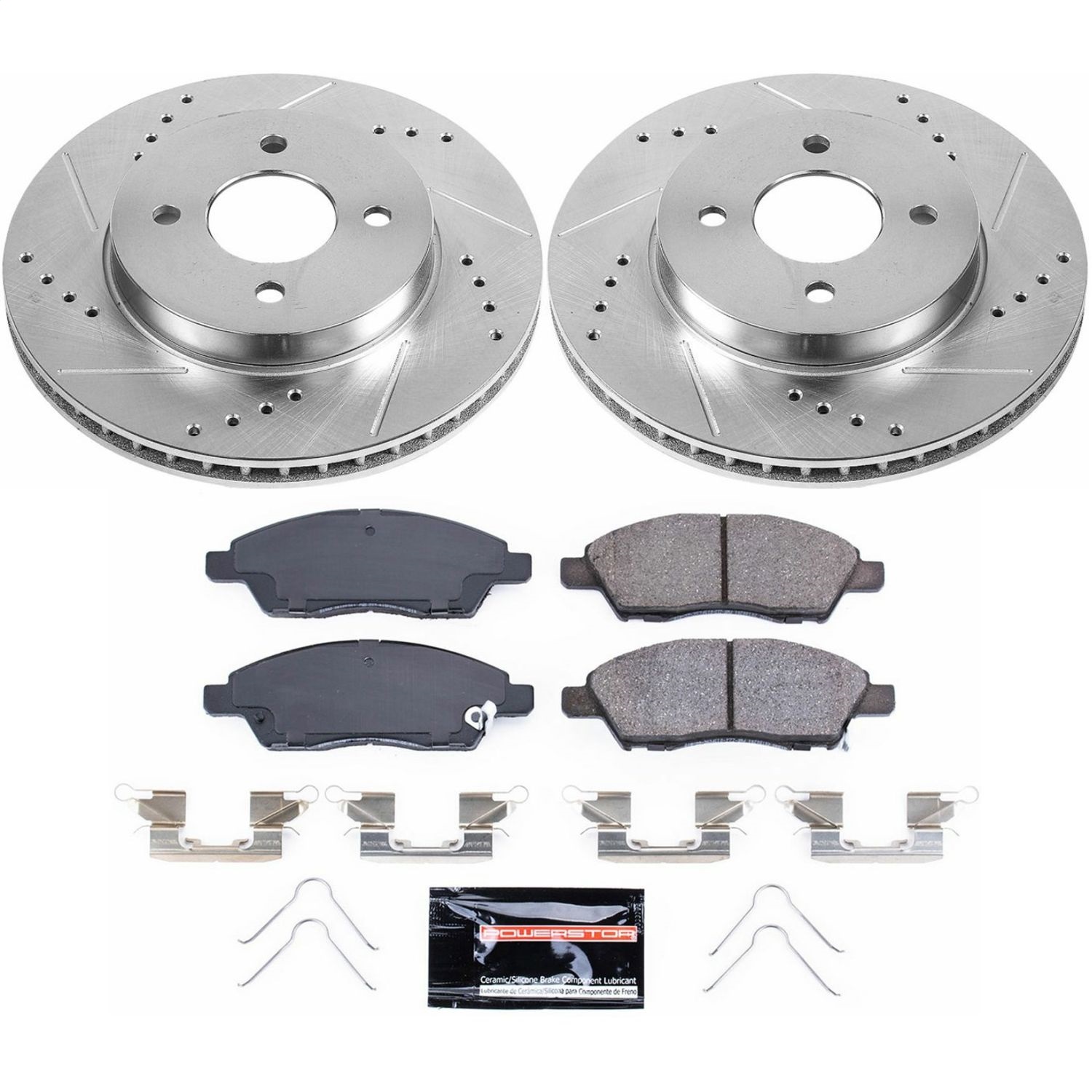 Power Stop - K6096 - Front - Disc Brake Pad and Rotor Kit