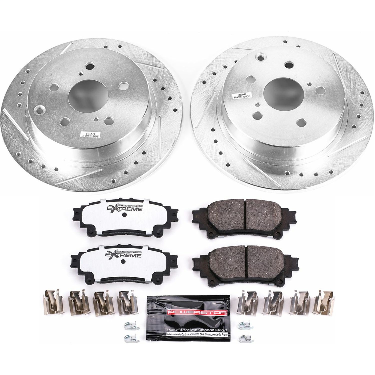 Power Stop - K6099-36 - Rear - Disc Brake Pad and Rotor Kit