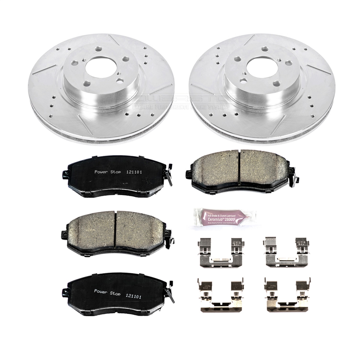 Power Stop - K6111 - Front - Disc Brake Pad and Rotor Kit