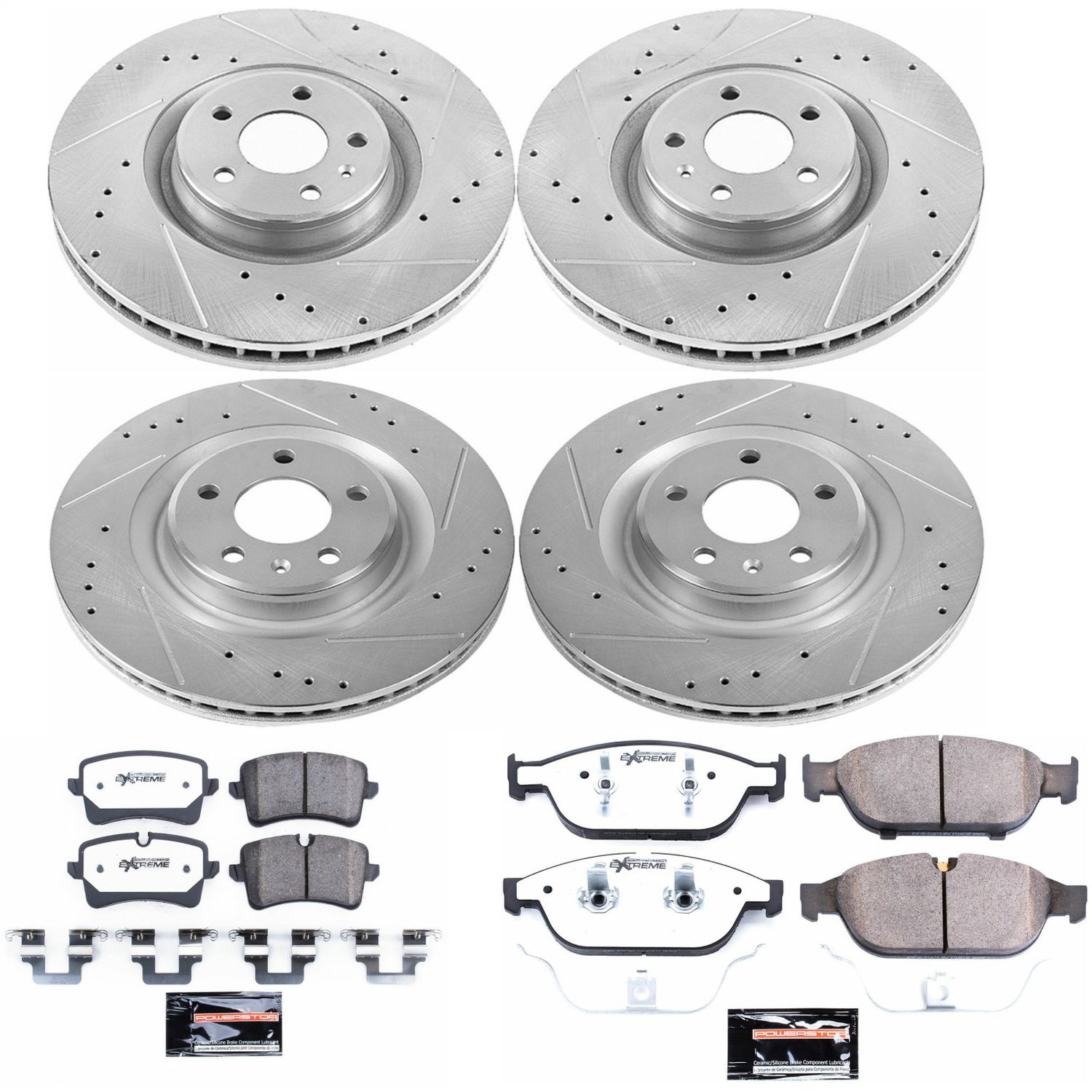 Power Stop - K6130-26 - Front and Rear - Disc Brake Pad and Rotor Kit