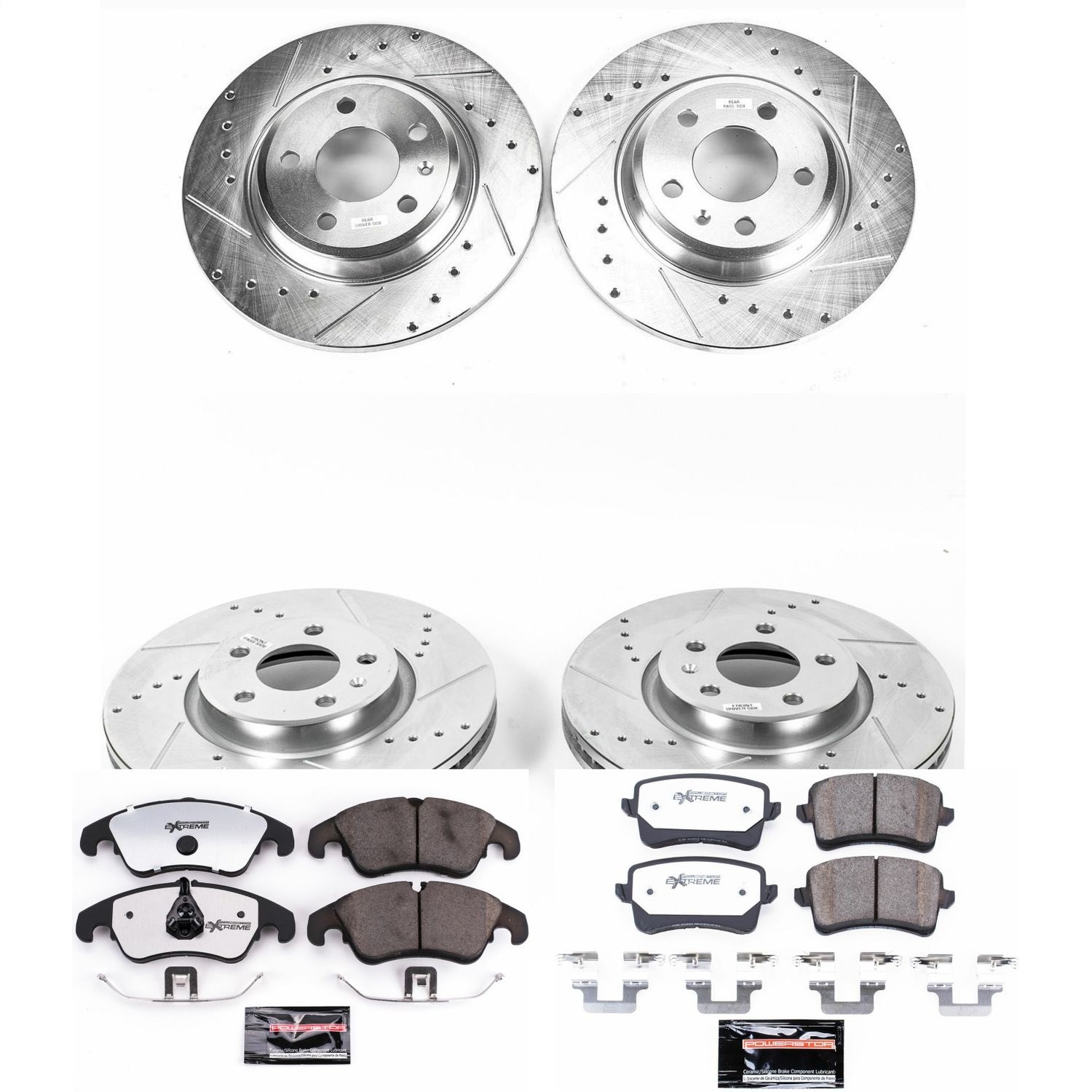 Power Stop - K6134-26 - Front and Rear - Disc Brake Pad and Rotor Kit