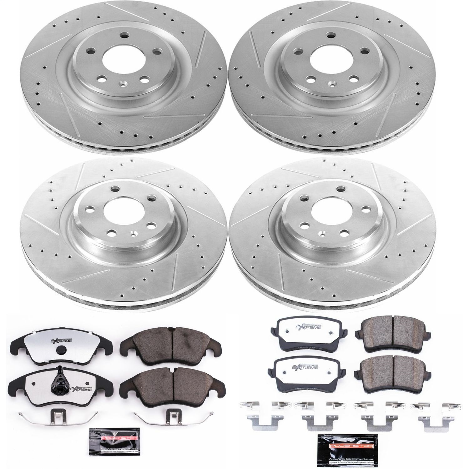 Power Stop - K6143-26 - Front and Rear - Disc Brake Pad and Rotor Kit