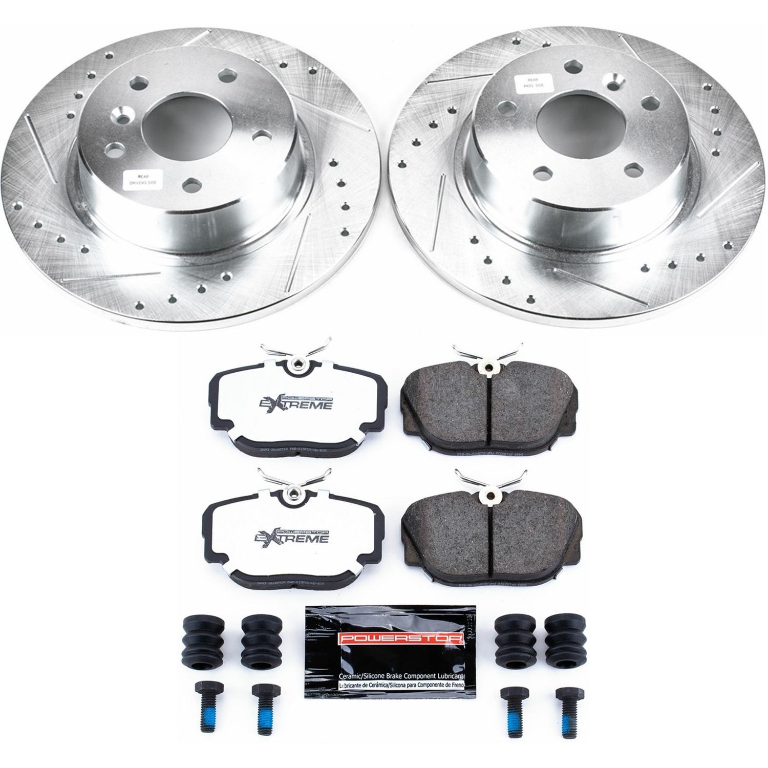 Power Stop - K6152-36 - Rear - Disc Brake Pad and Rotor Kit