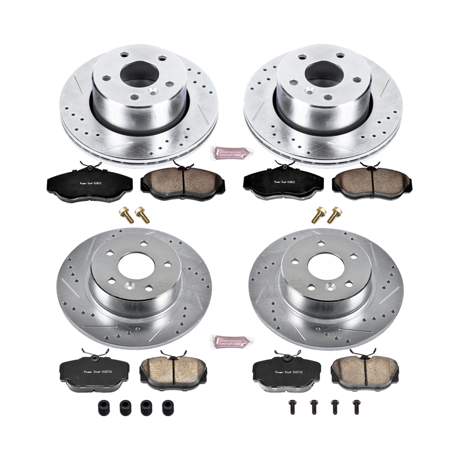 Power Stop - K6153 - Front and Rear - Disc Brake Pad and Rotor Kit