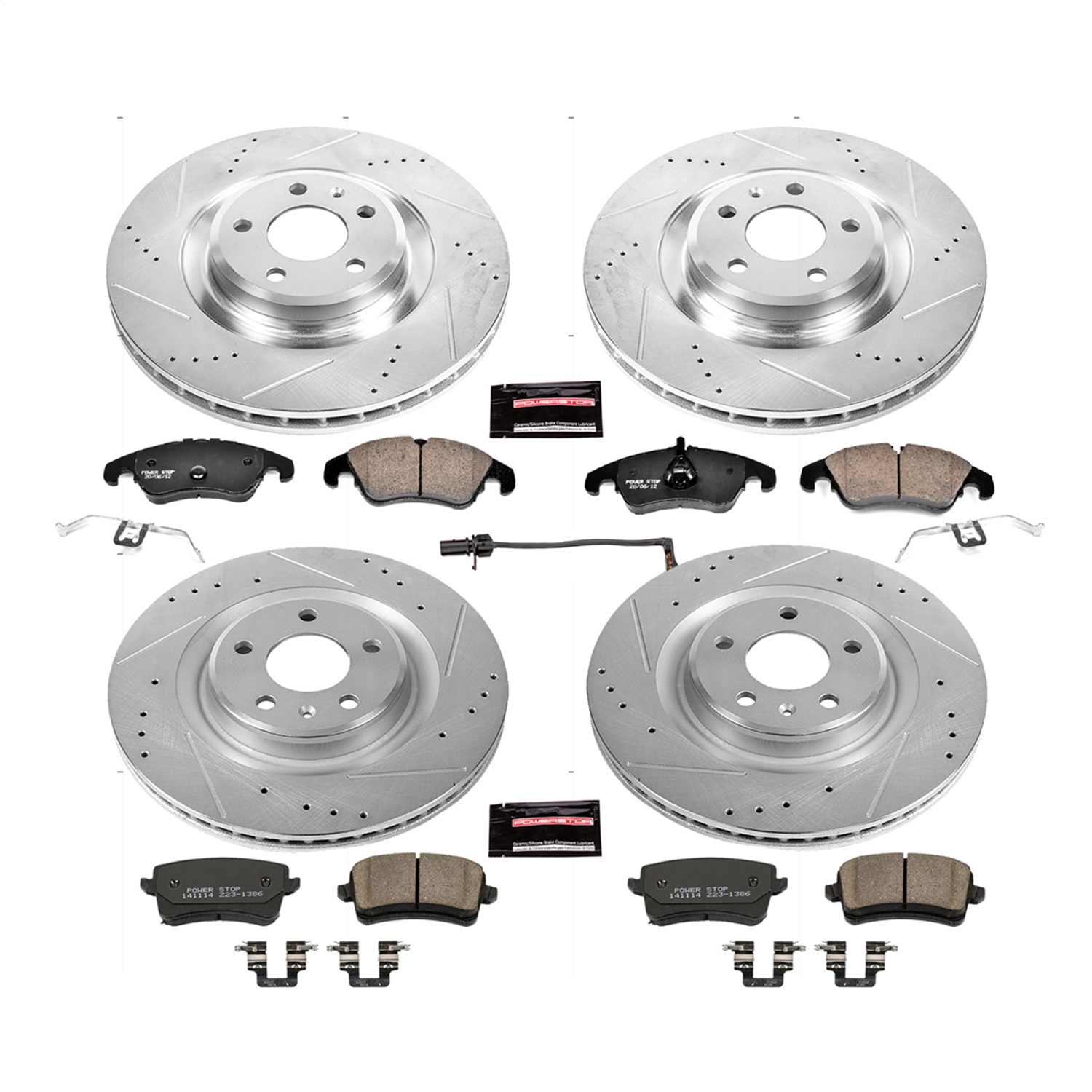 Power Stop - K6155 - Front and Rear - Disc Brake Pad and Rotor Kit