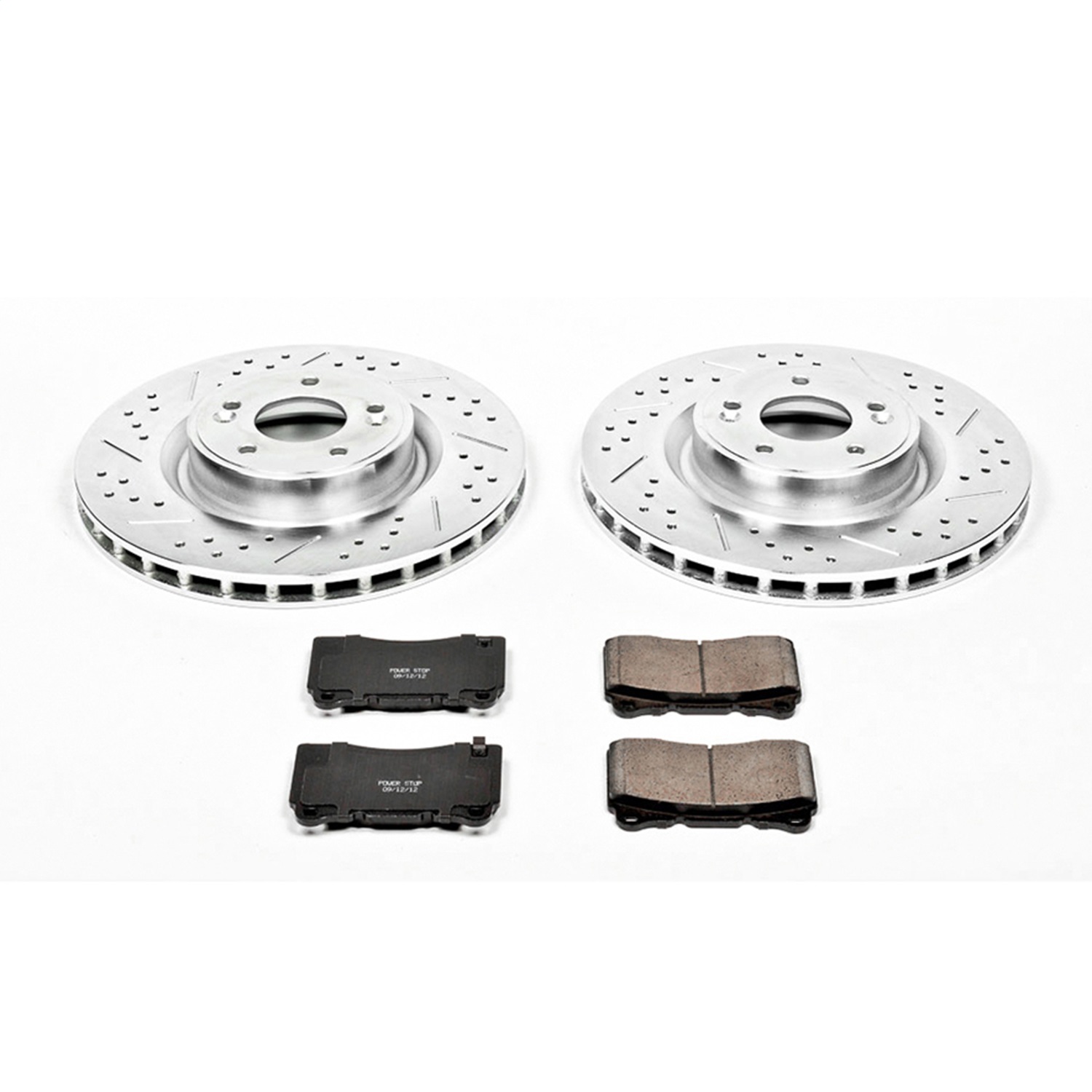Power Stop - K6166 - Front - Disc Brake Pad and Rotor Kit