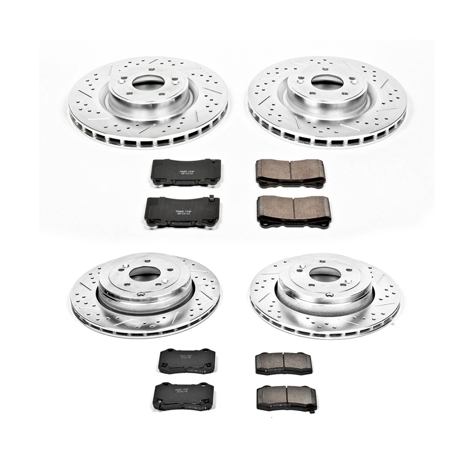 Power Stop - K6167 - Front and Rear - Disc Brake Pad and Rotor Kit