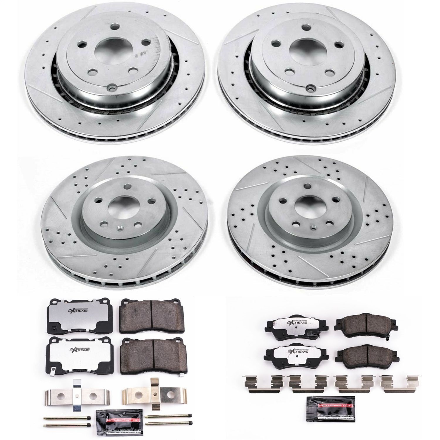 Power Stop - K6187-26 - Front and Rear - Disc Brake Pad and Rotor Kit