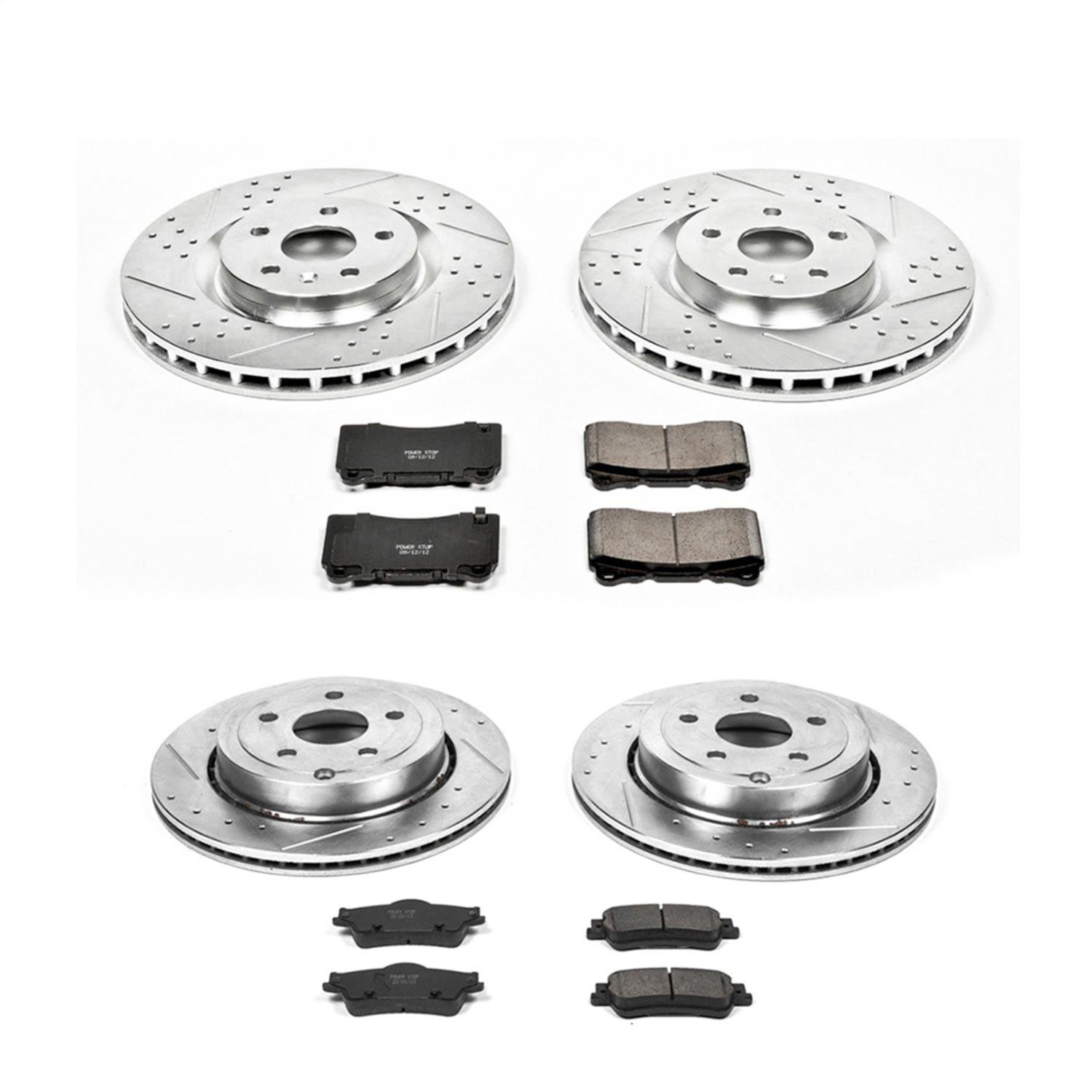 Power Stop - K6187 - Front and Rear - Disc Brake Pad and Rotor Kit