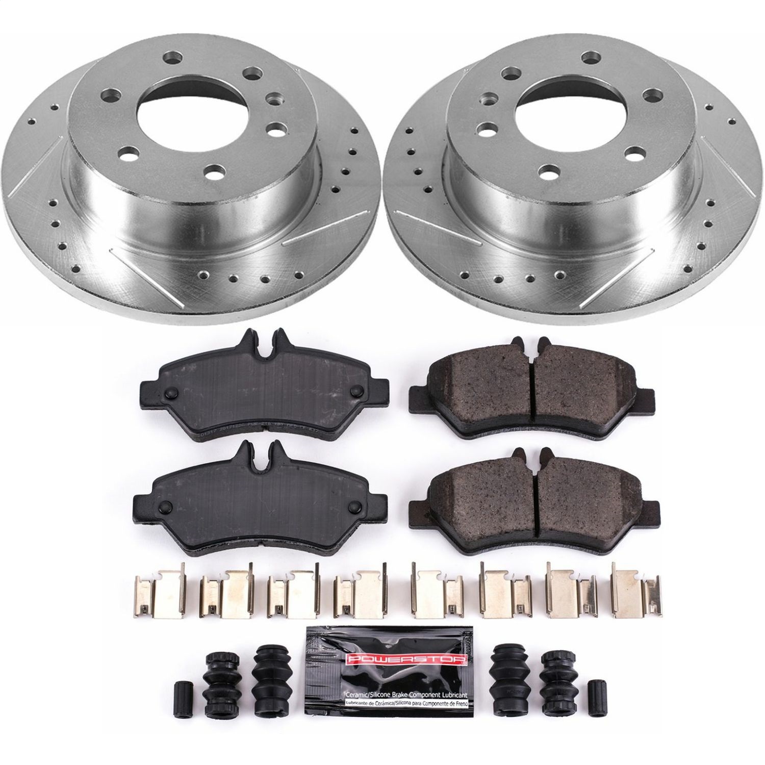 Power Stop - K6198 - Rear - Disc Brake Pad and Rotor Kit