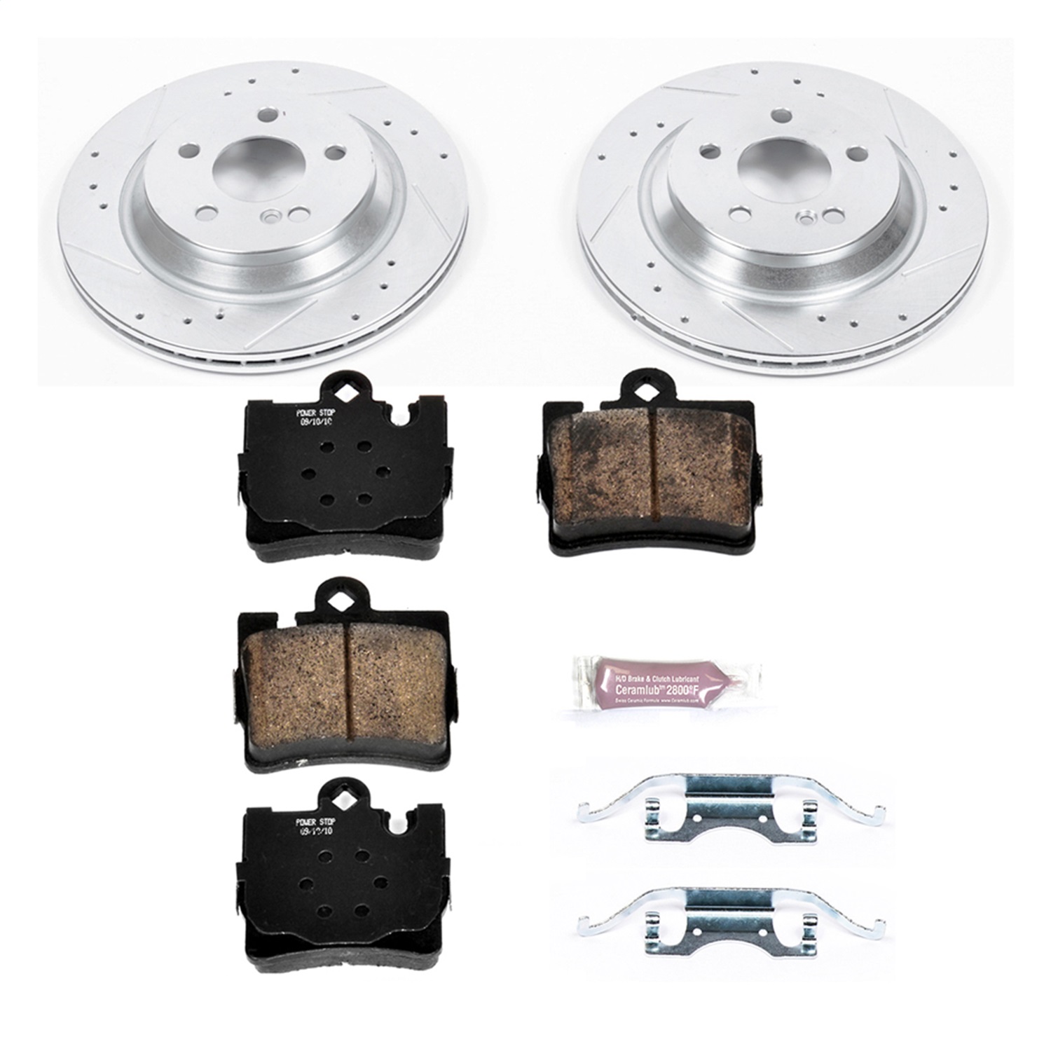 Power Stop - K6201 - Rear - Disc Brake Pad and Rotor Kit