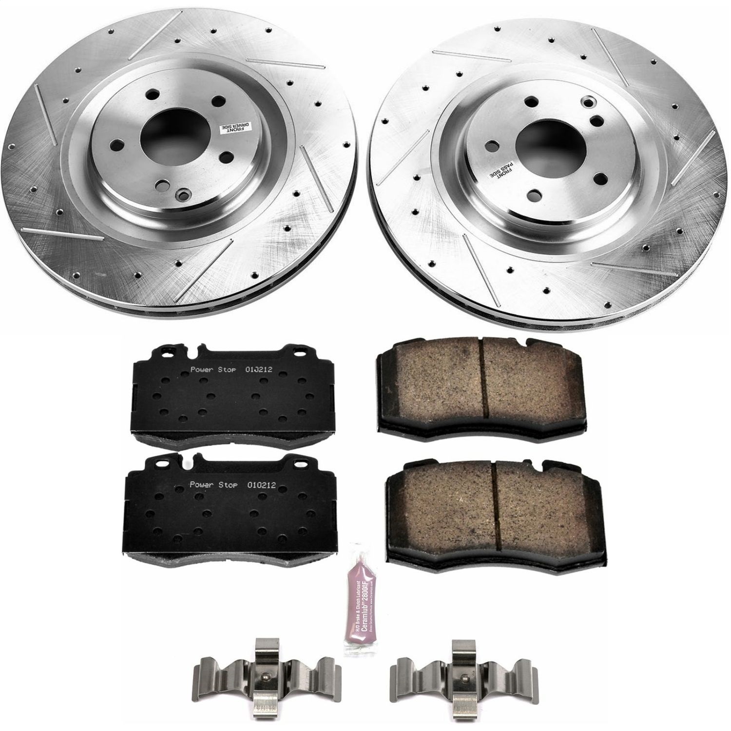 Power Stop - K6205 - Front - Disc Brake Pad and Rotor Kit