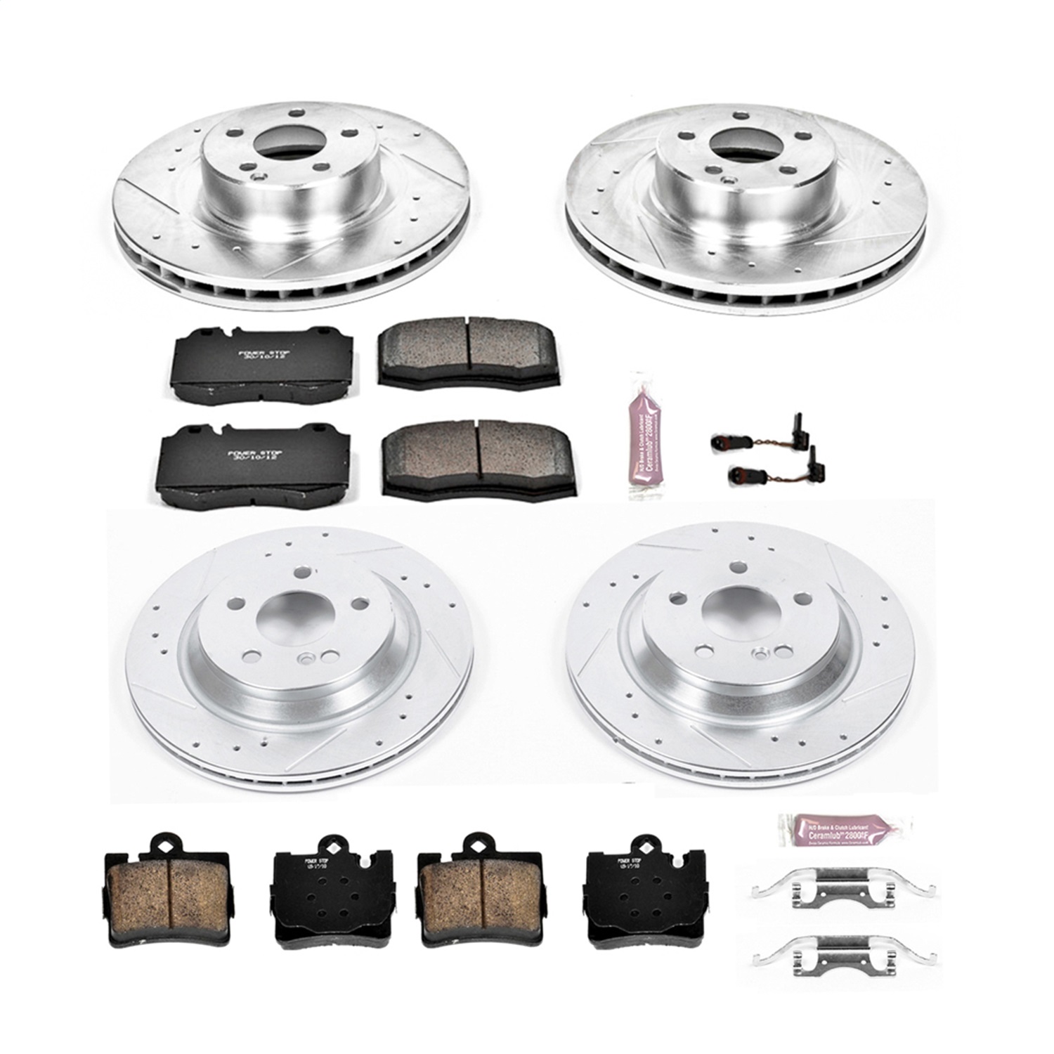 Power Stop - K6211 - Front and Rear - Disc Brake Pad and Rotor Kit