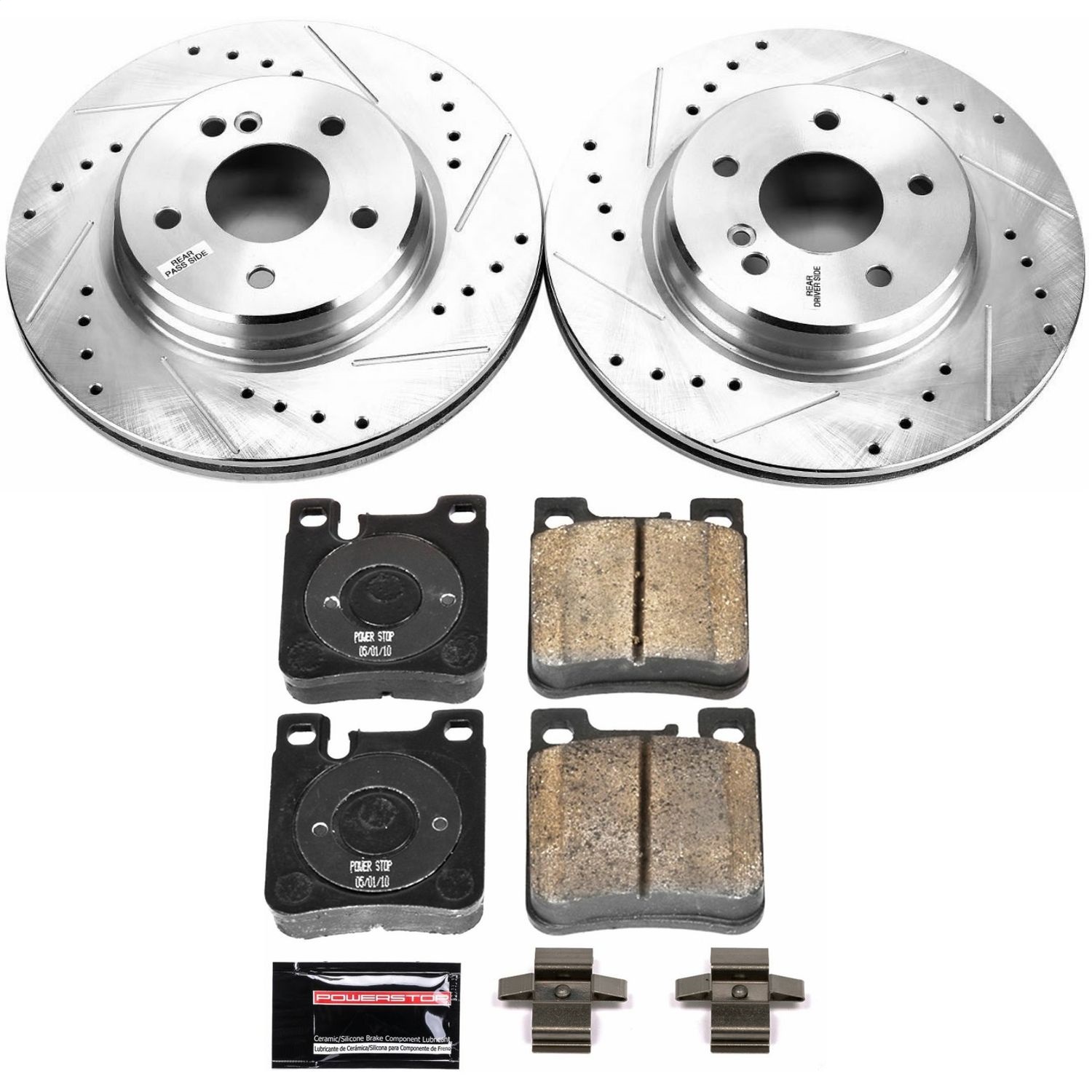 Power Stop - K6226 - Rear - Disc Brake Pad and Rotor Kit